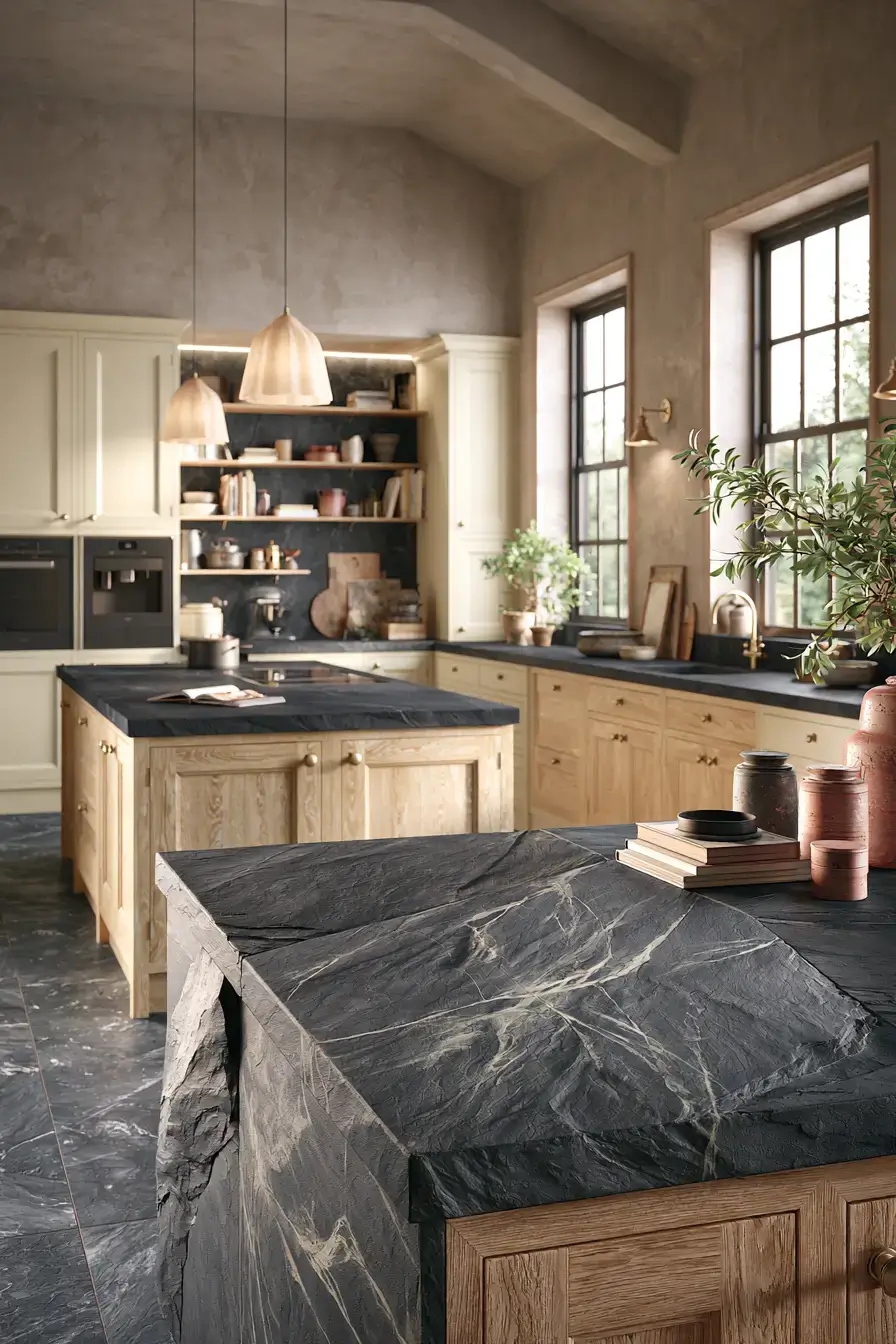 29 Stone Kitchen Ideas for a Room That Feels Built to Last stone kitchen