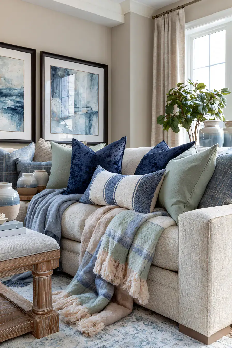 29 Navy and Sage Living Room Ideas with a Sage Sofa 29 Navy and Sage Living Room Ideas with a Sage Sofa
