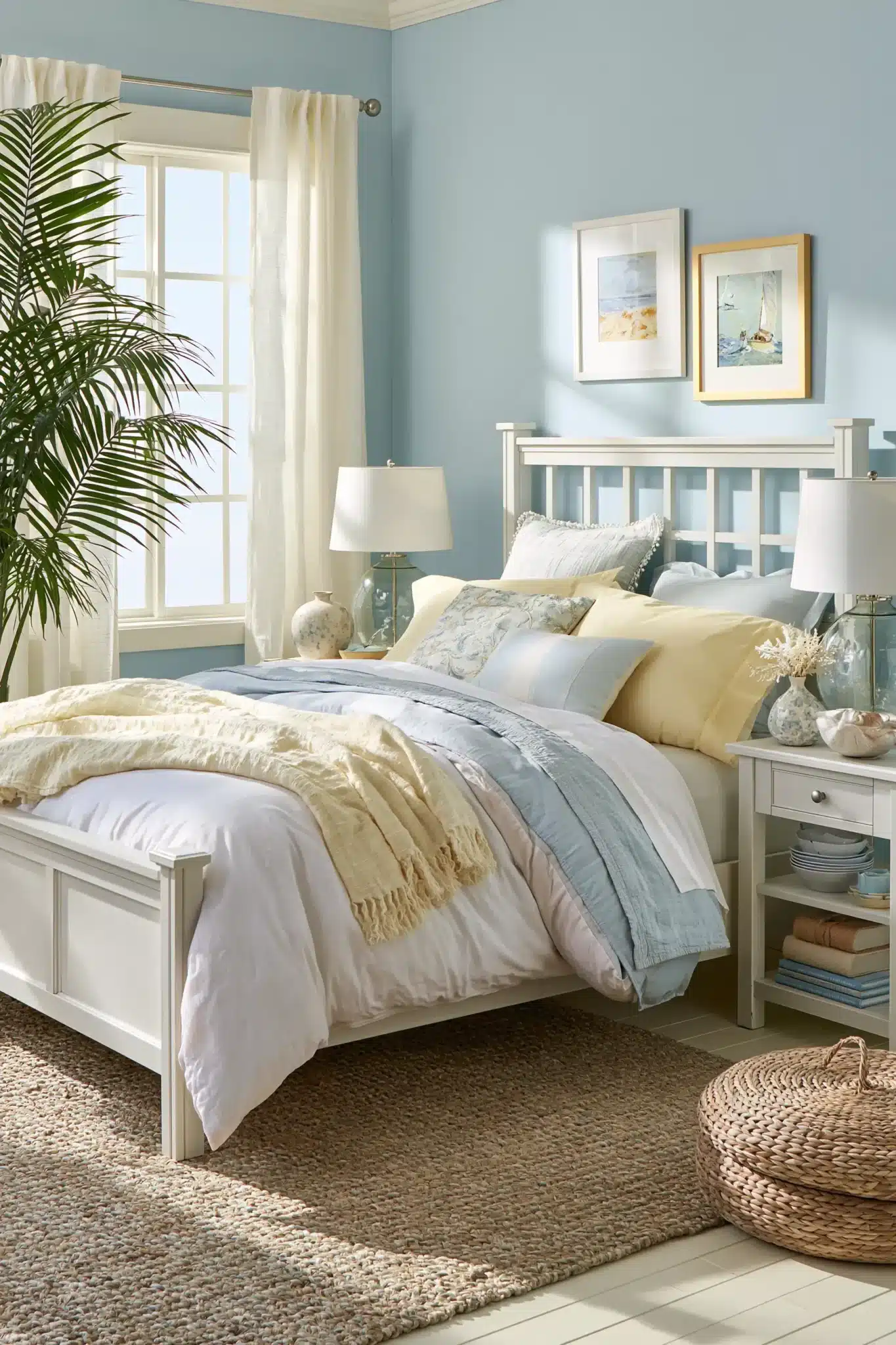 29 Light Blue and Yellow Bedroom Ideas for a Room That Wakes Up Early light blue and yellow bedroom