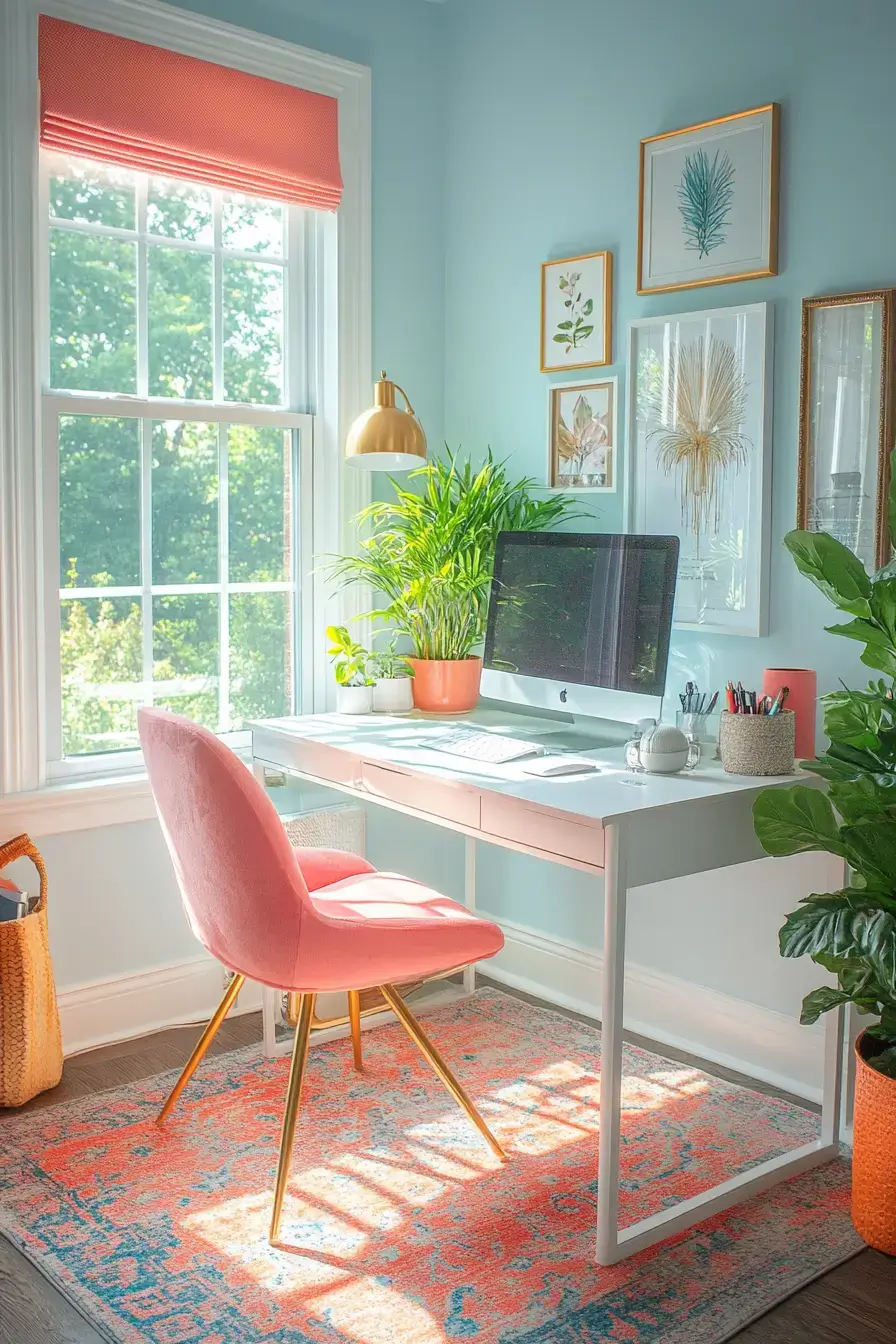 29 Study Desk Decor Ideas with a Cork Board and a Warm Lamp study desk decor