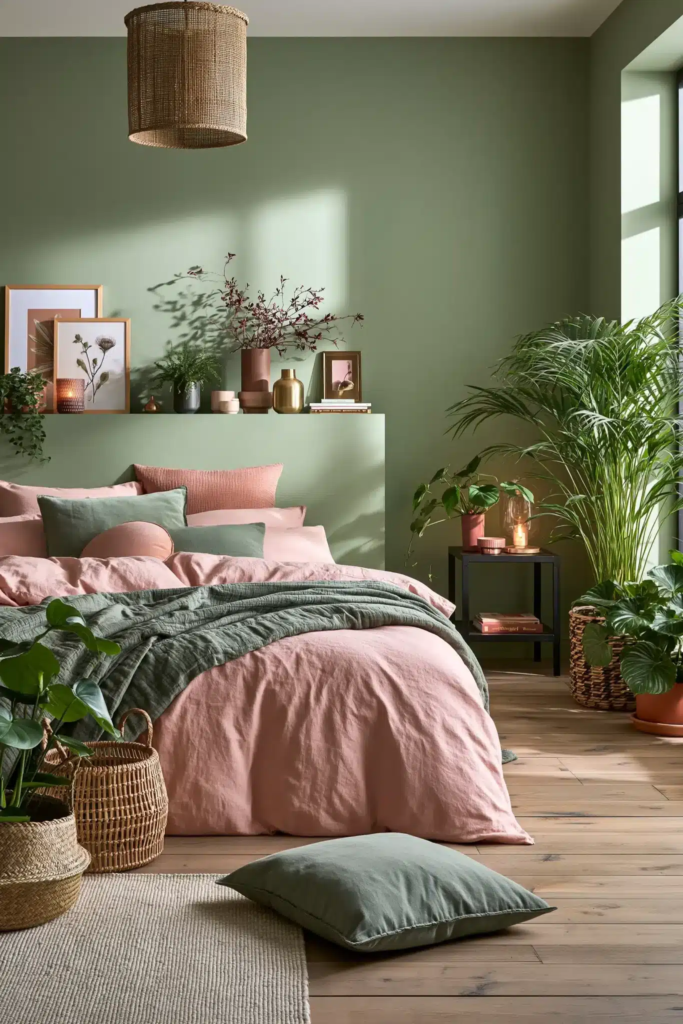 29 Sage Green and Blush Bedroom Ideas for a Room That Feels Gentle sage green and blush bedroom