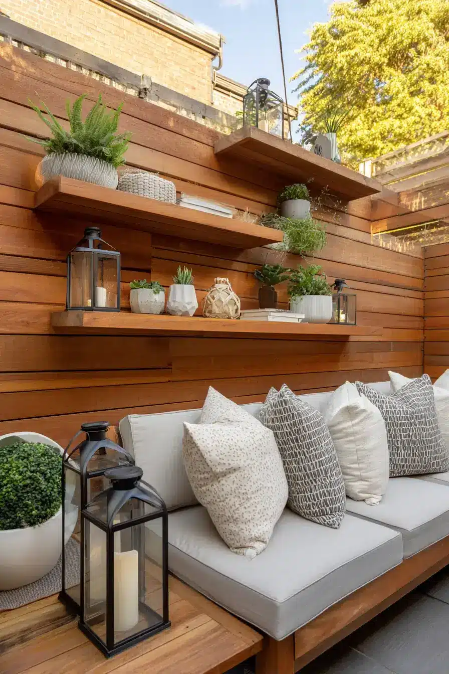 29 Yard Fence Decor Ideas with a Hanging Planter Row