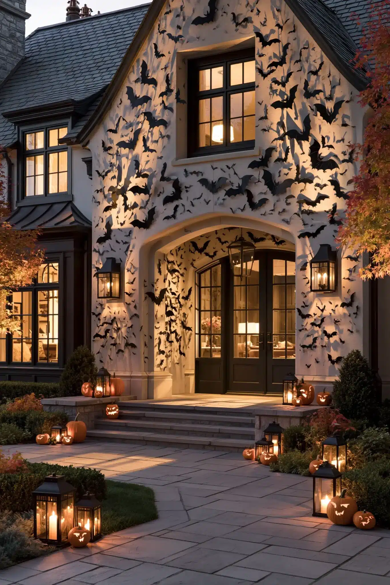 29 Outdoor Halloween Decor Ideas That Greet Trick-or-Treaters With Character outdoor halloween decor