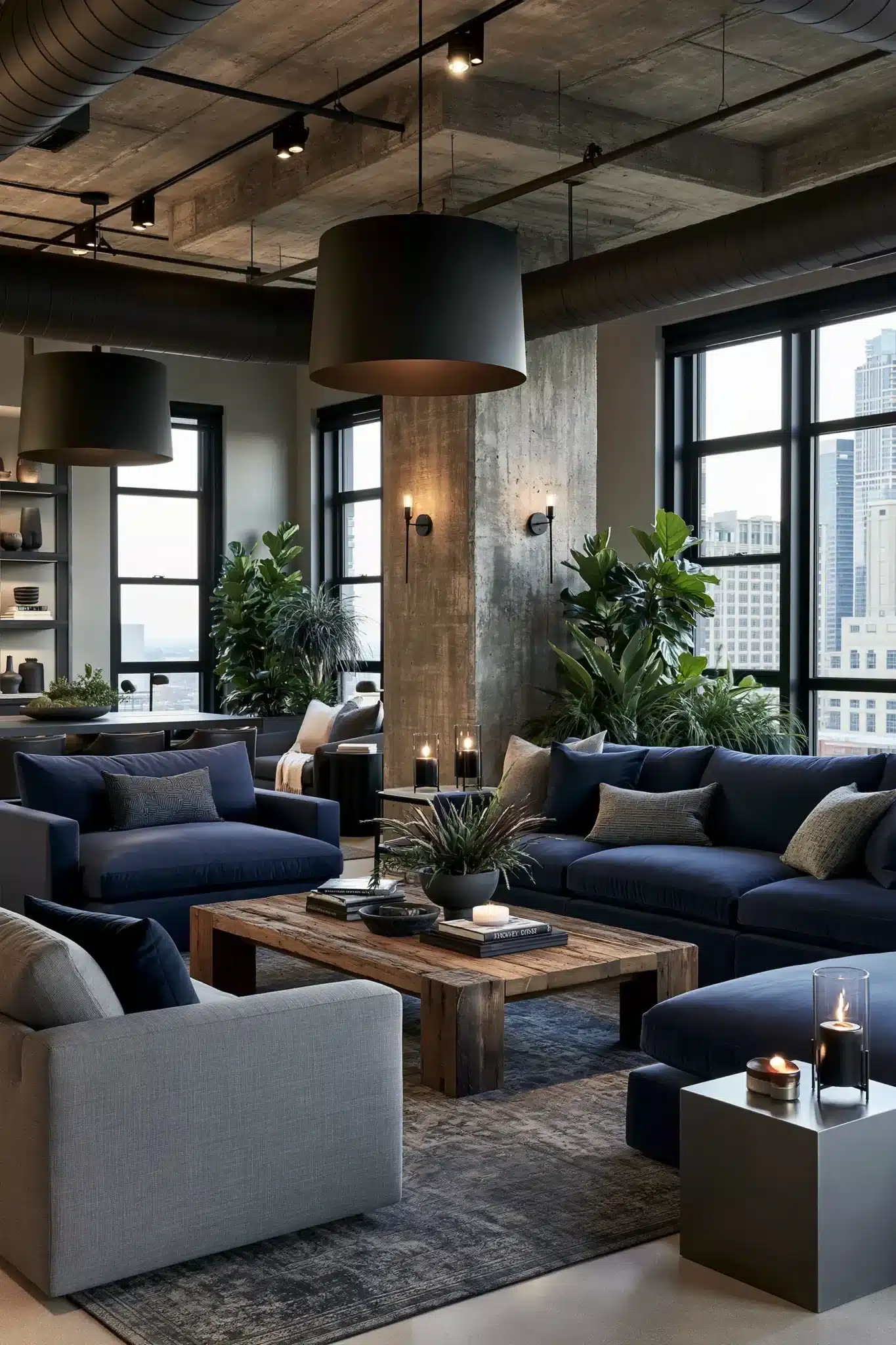 29 Navy Blue and Grey Living Room Ideas for a Space That Stays Calm navy blue and grey living room