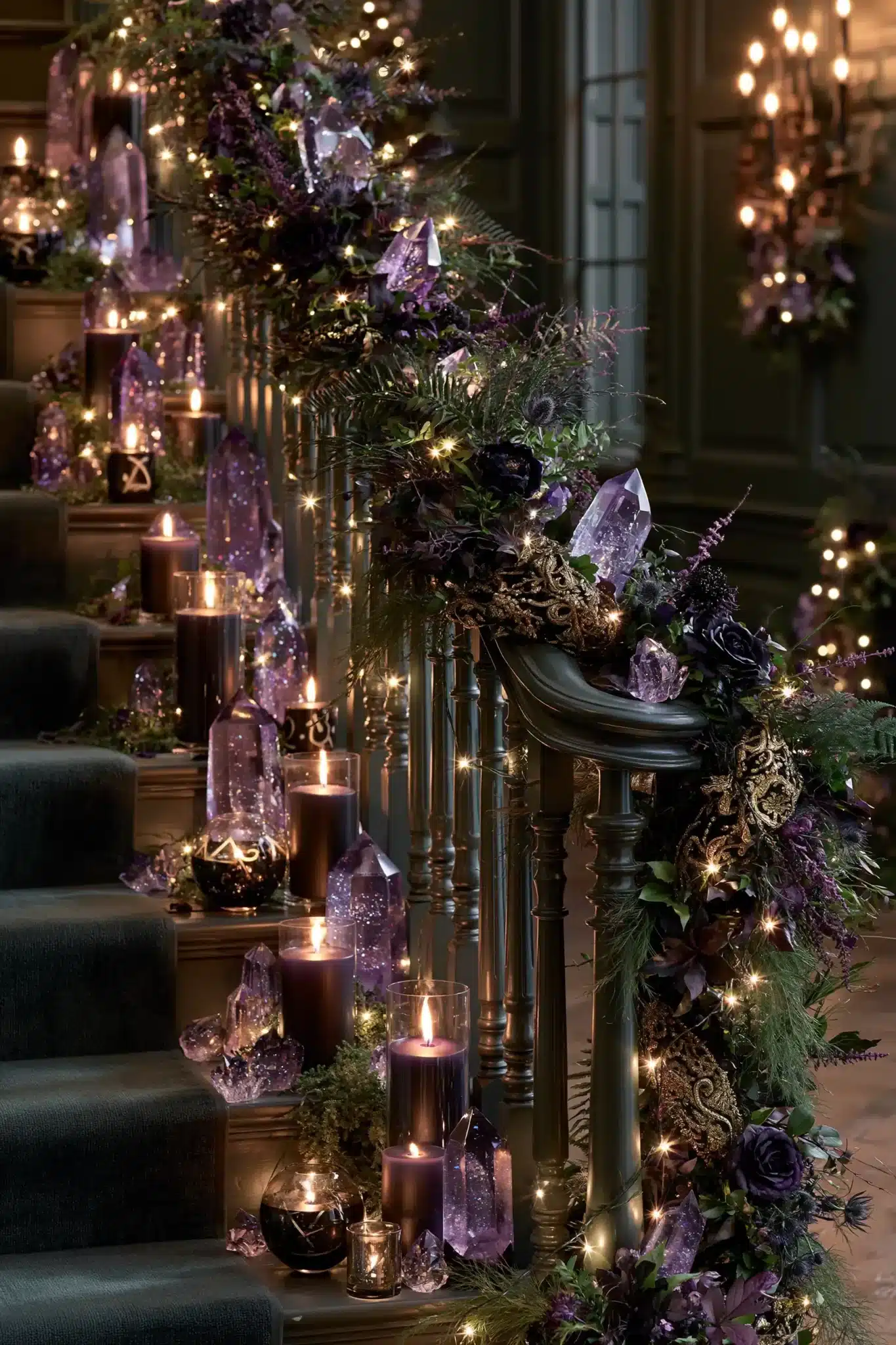 29 Halloween Staircase Decor Ideas for a Climb That Is Spooky, Not Scary halloween staircase decor
