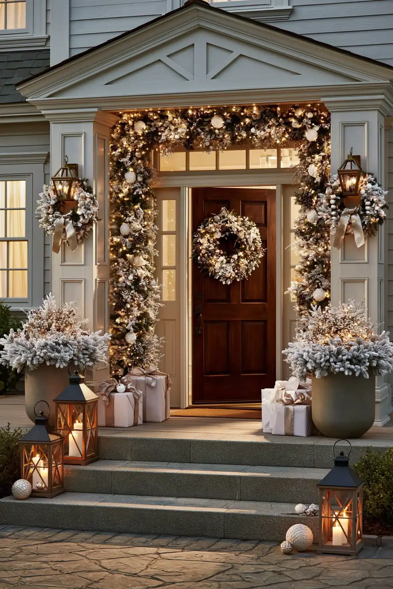 29 White and Gold Christmas Decor Ideas That Feel Calm and a Little Special white and gold christmas decor