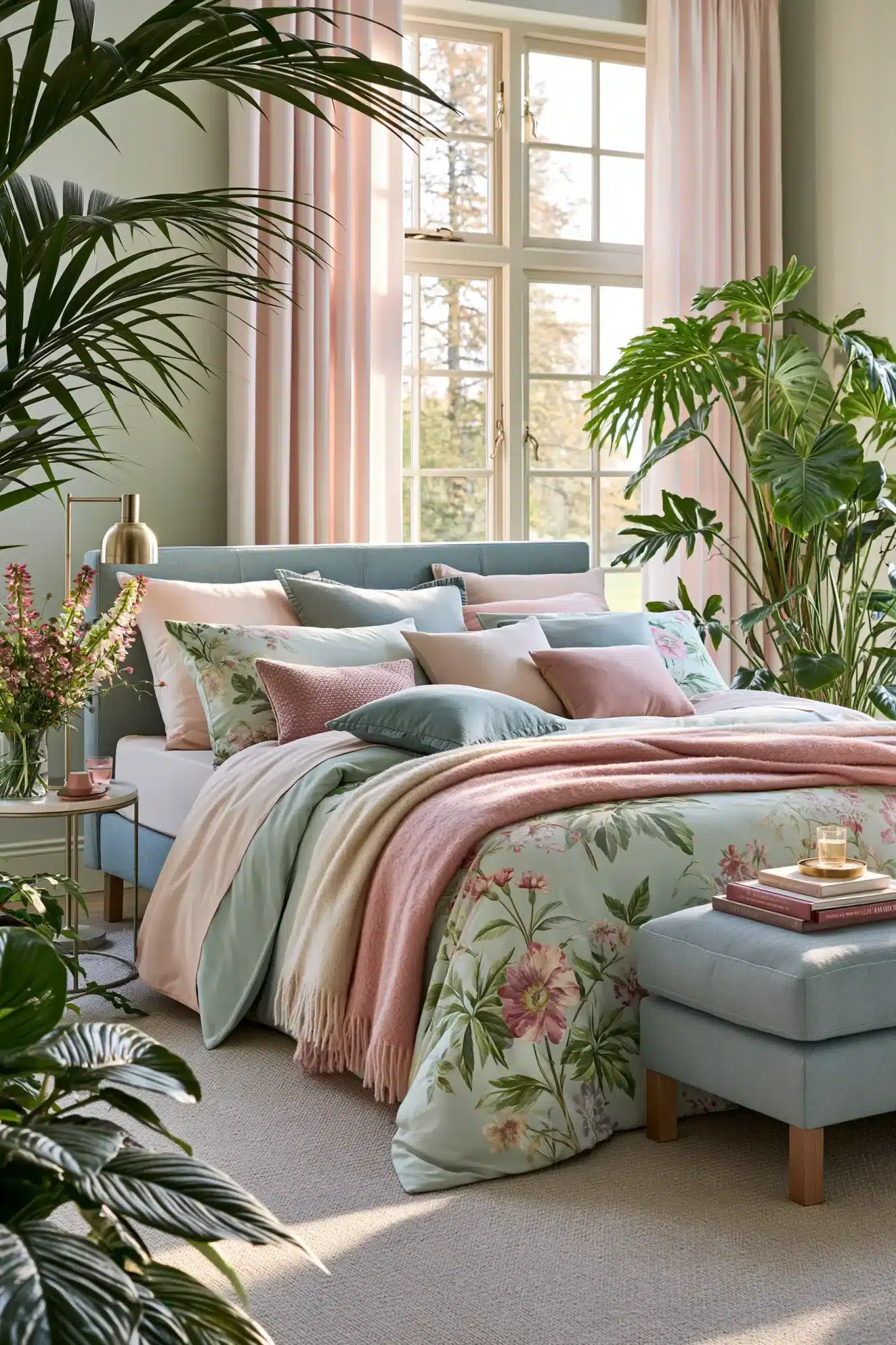 29 Light Blue and Pink Bedroom Ideas for a Space That Stays Airy light blue and pink bedroom