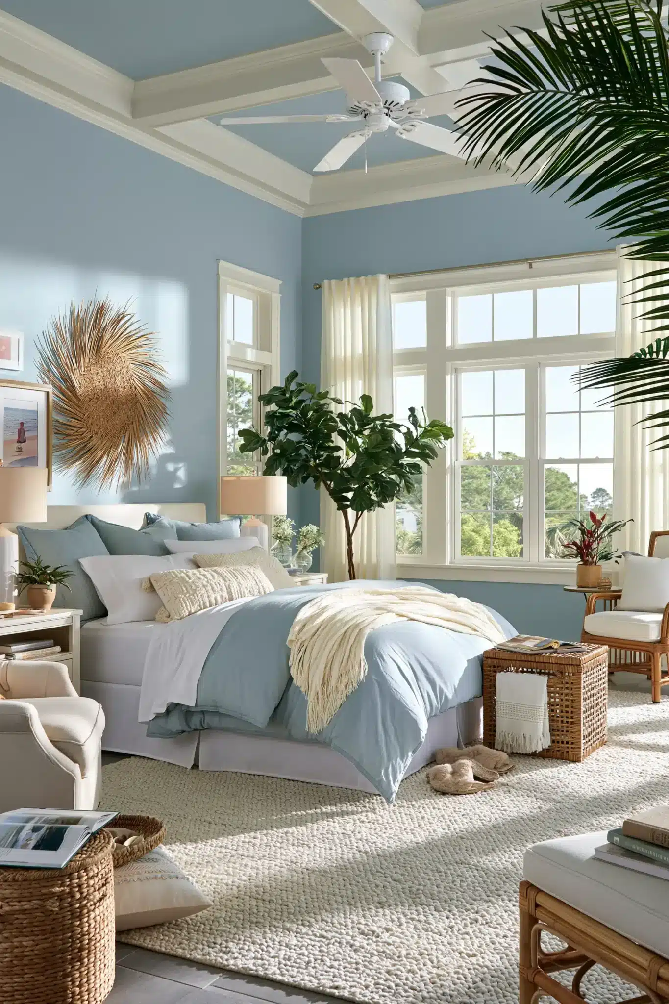 29 Light Blue and White Bedroom Ideas for a Space That Stays Crisp light blue and white bedroom