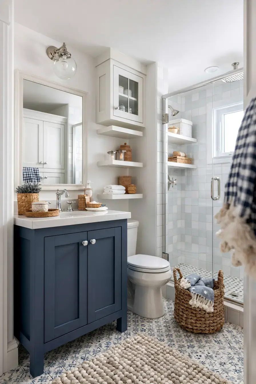 29 Nautical Bathroom Ideas with a Rope Towel Ladder 29 Nautical Bathroom Ideas with a Rope Towel Ladder