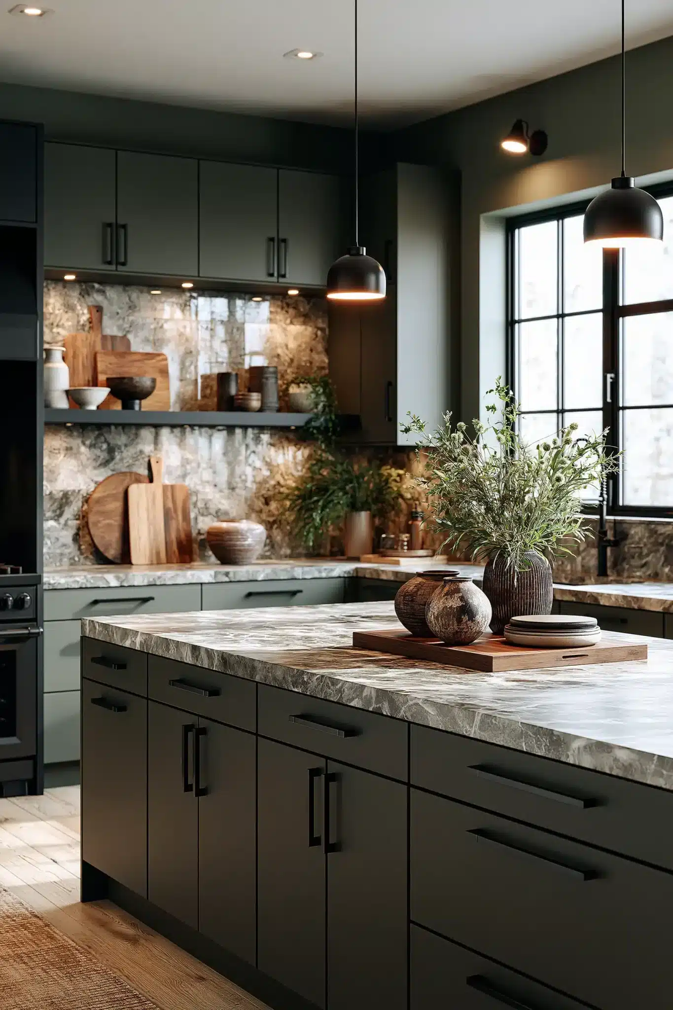 29 Sage Green and Black Kitchen Ideas for a Cook Space With a Little Bite sage green and black kitchen