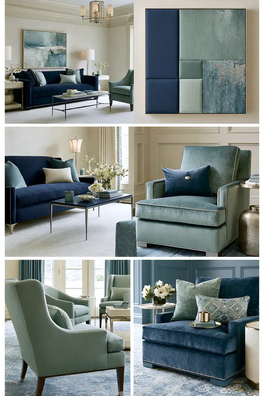 29 Navy and Sage Living Room Ideas with a Sage Sofa 29 Navy and Sage Living Room Ideas with a Sage Sofa