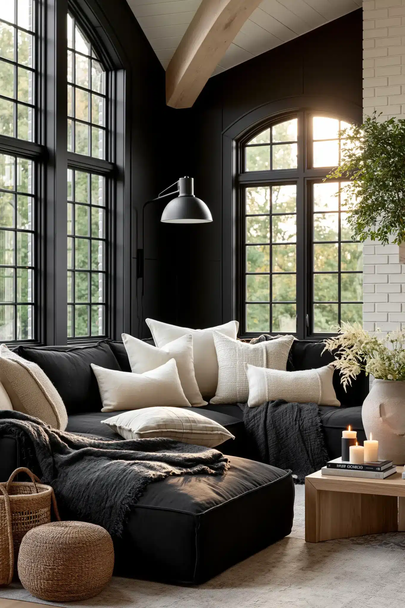 29 Black and White Living Room Decor Ideas for a Space With Real Contrast black and white living room decor