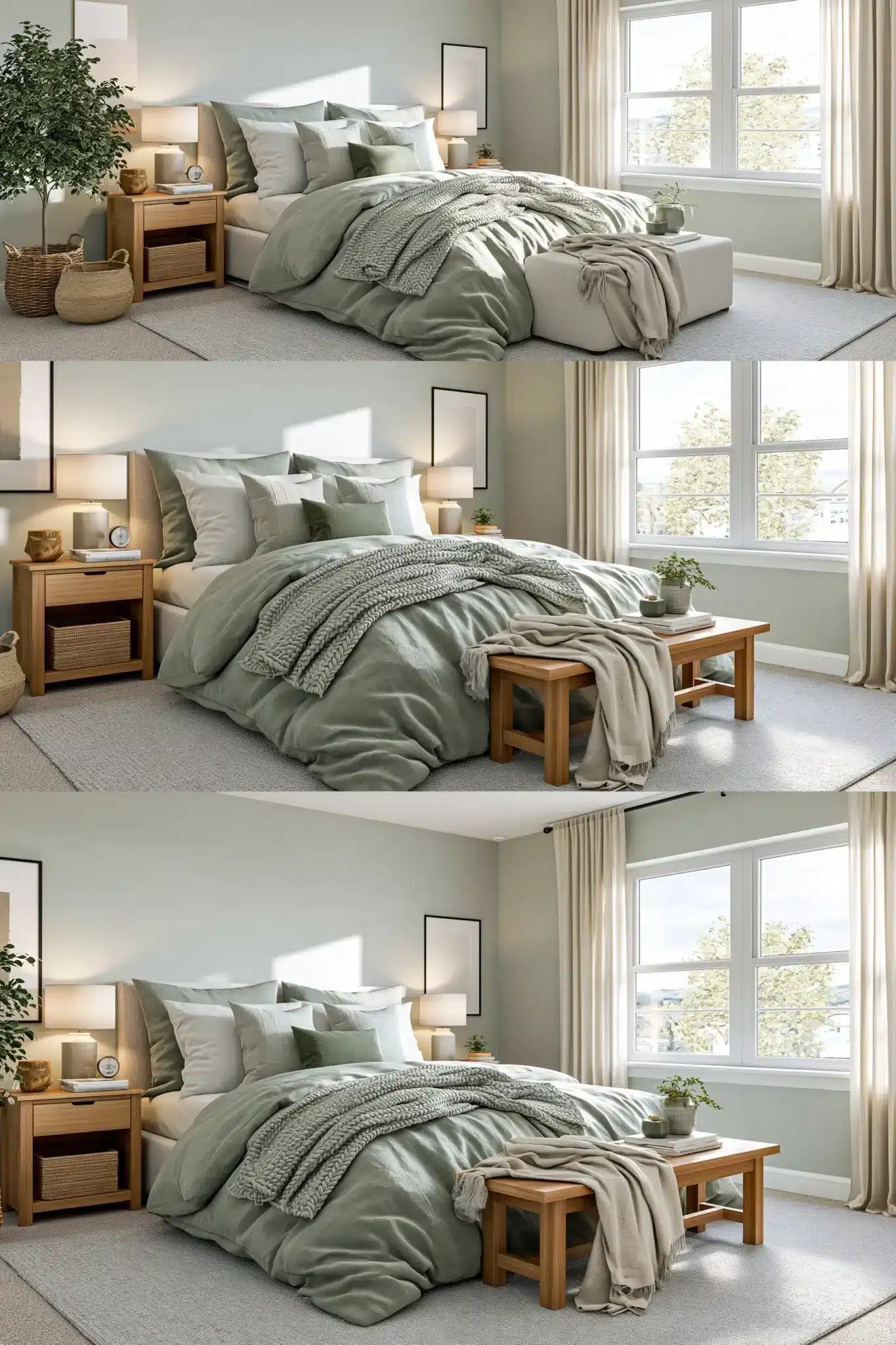 29 Sage Green and Grey Bedroom Ideas for a Space That Stays Soft sage green and grey bedroom