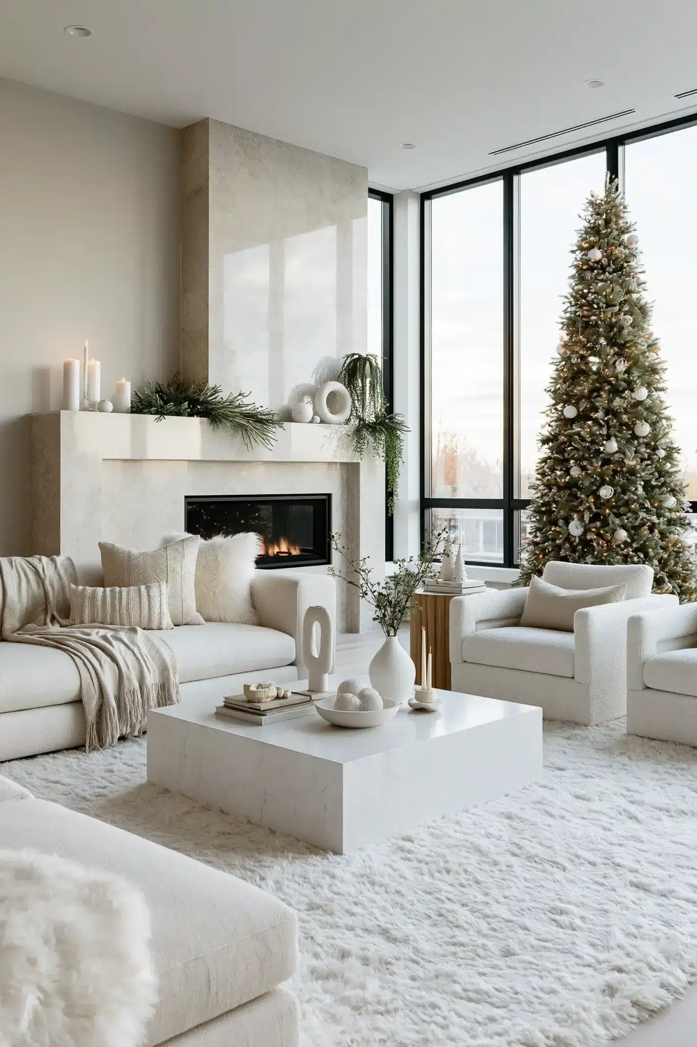 29 White Christmas Decor Ideas That Keep the Season Soft and Quiet white christmas decor