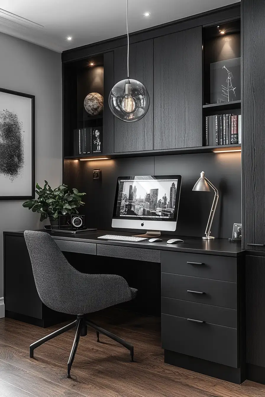29 Study Desk Decor Ideas with a Cork Board and a Warm Lamp study desk decor