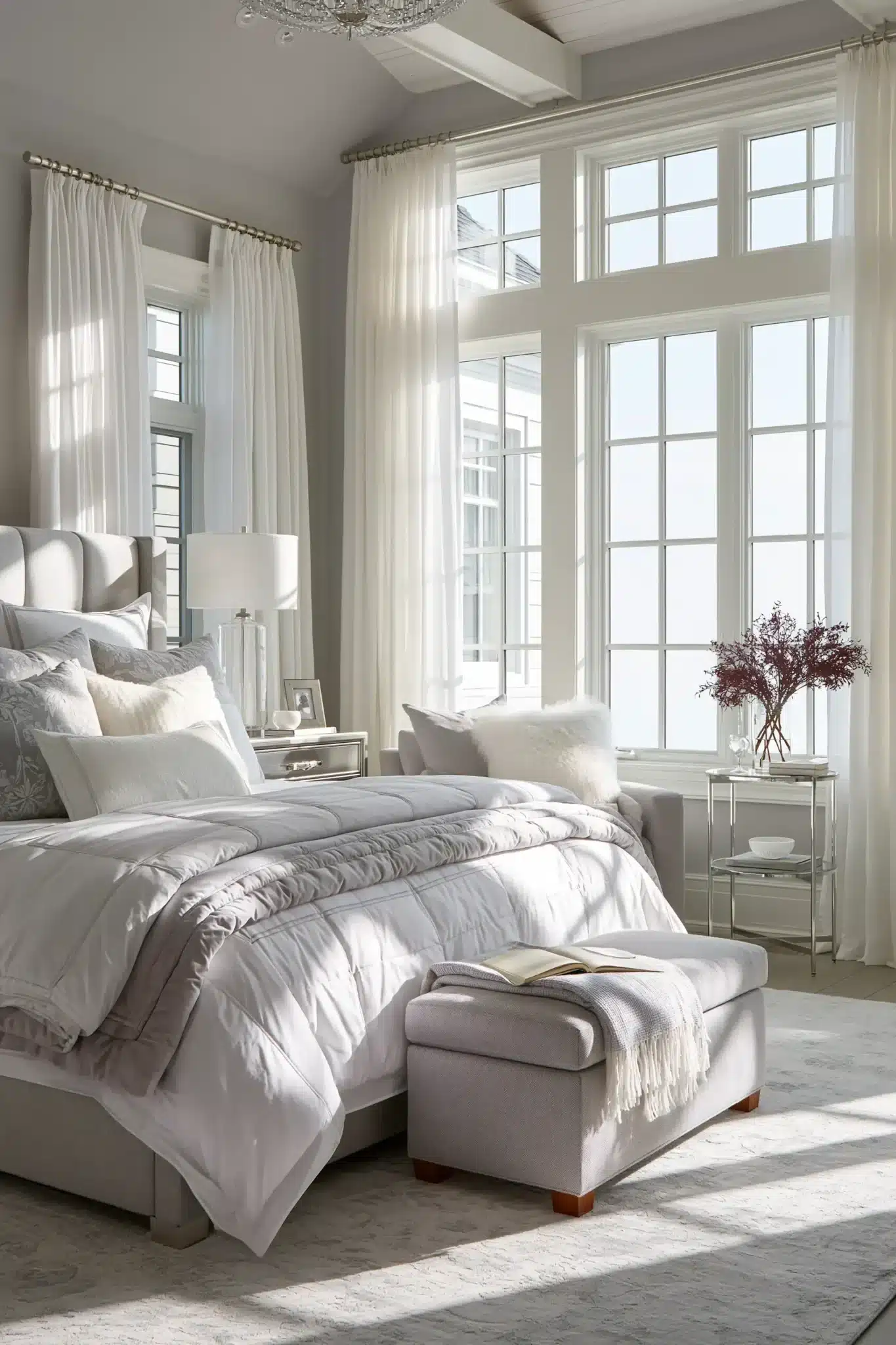 29 Grey and White Bedroom Ideas for a Space That Stays Timeless grey and white bedroom ideas