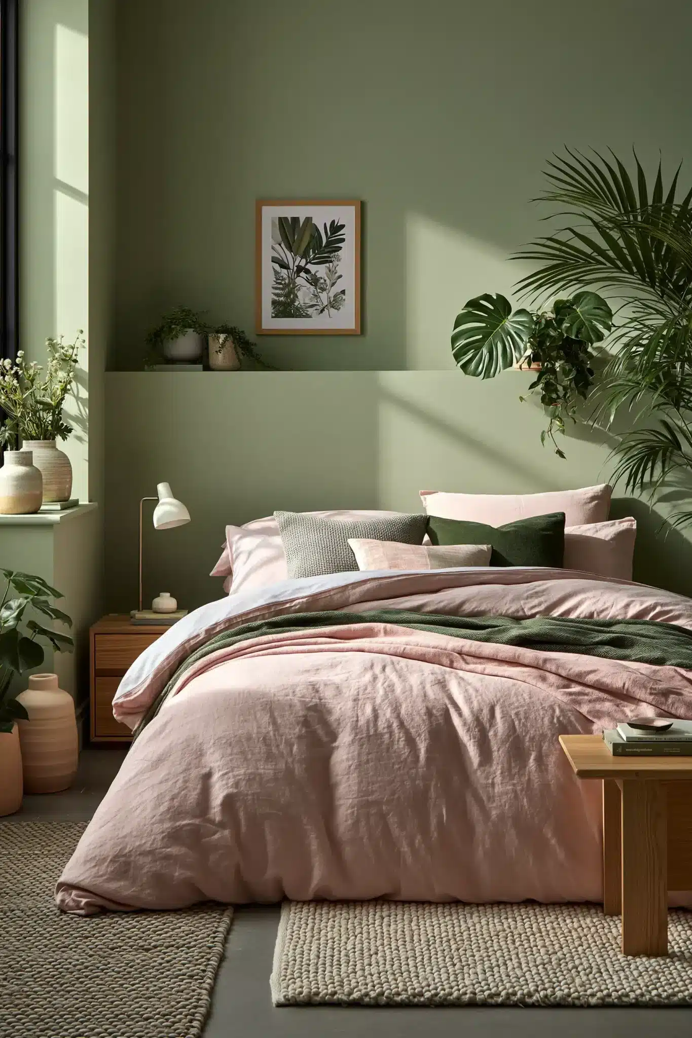 29 Sage Green and Blush Bedroom Ideas for a Room That Feels Gentle sage green and blush bedroom