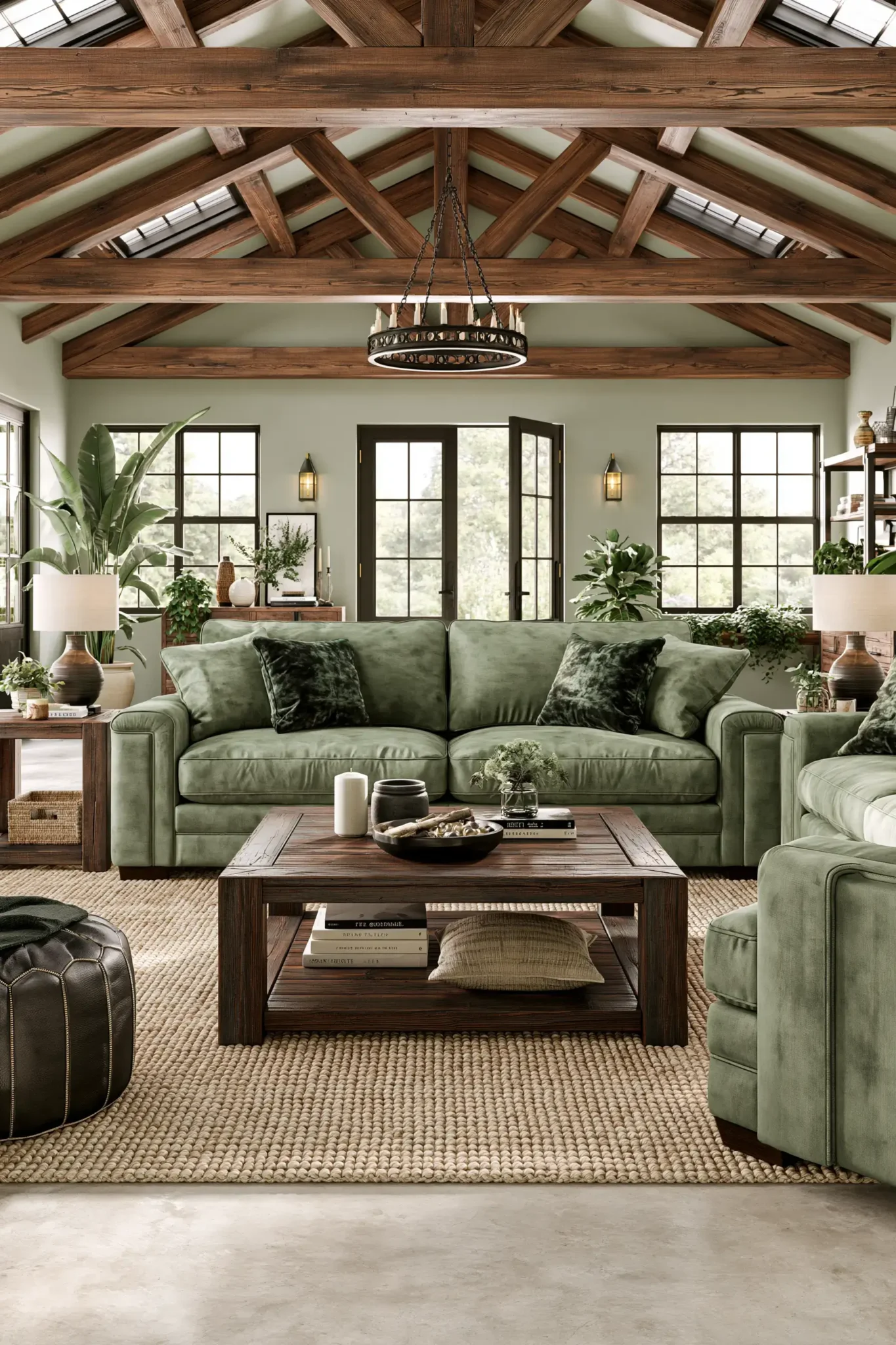 29 Sage Green and Brown Living Room Ideas for a Warm, Earthy Space sage green and brown living room