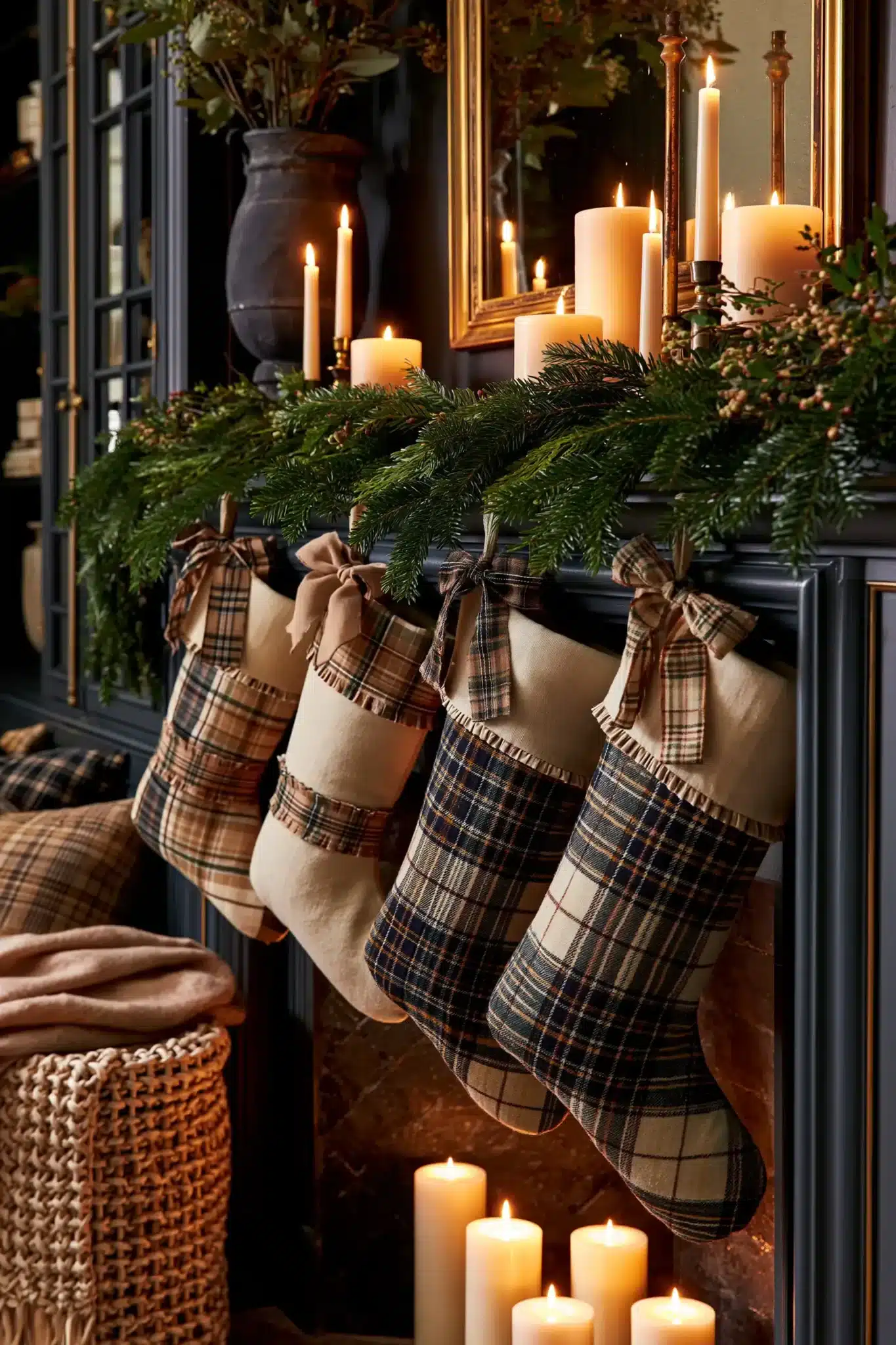 29 Christmas Mantle Decor Ideas for a Hearth That Does Not Compete With the Tree christmas mantle decor