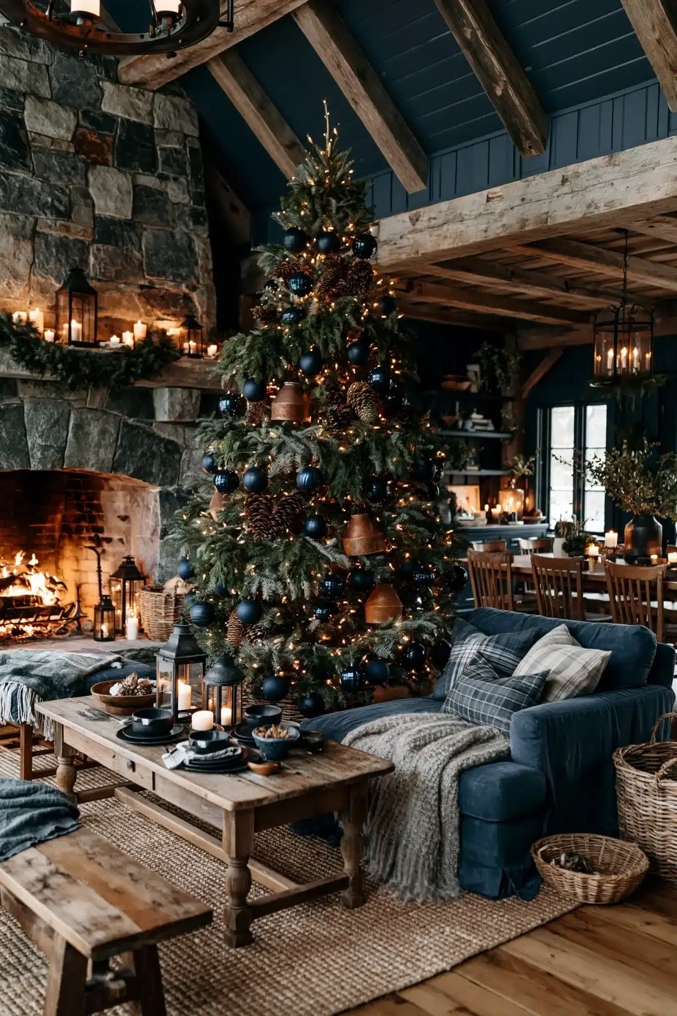 29 Moody Christmas Decor Ideas That Turn Long Evenings Into the Point moody christmas decor