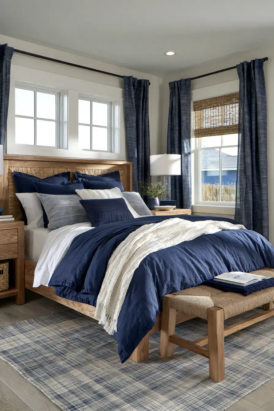 29 Nautical Bedroom Ideas with a Rope Headboard