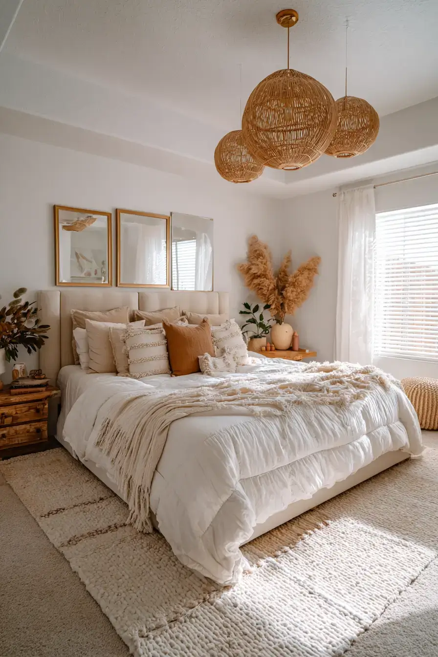 29 Boho Bedroom Lighting Ideas with a Rattan Pendant 29 Boho Bedroom Lighting Ideas with a Rattan Pendant