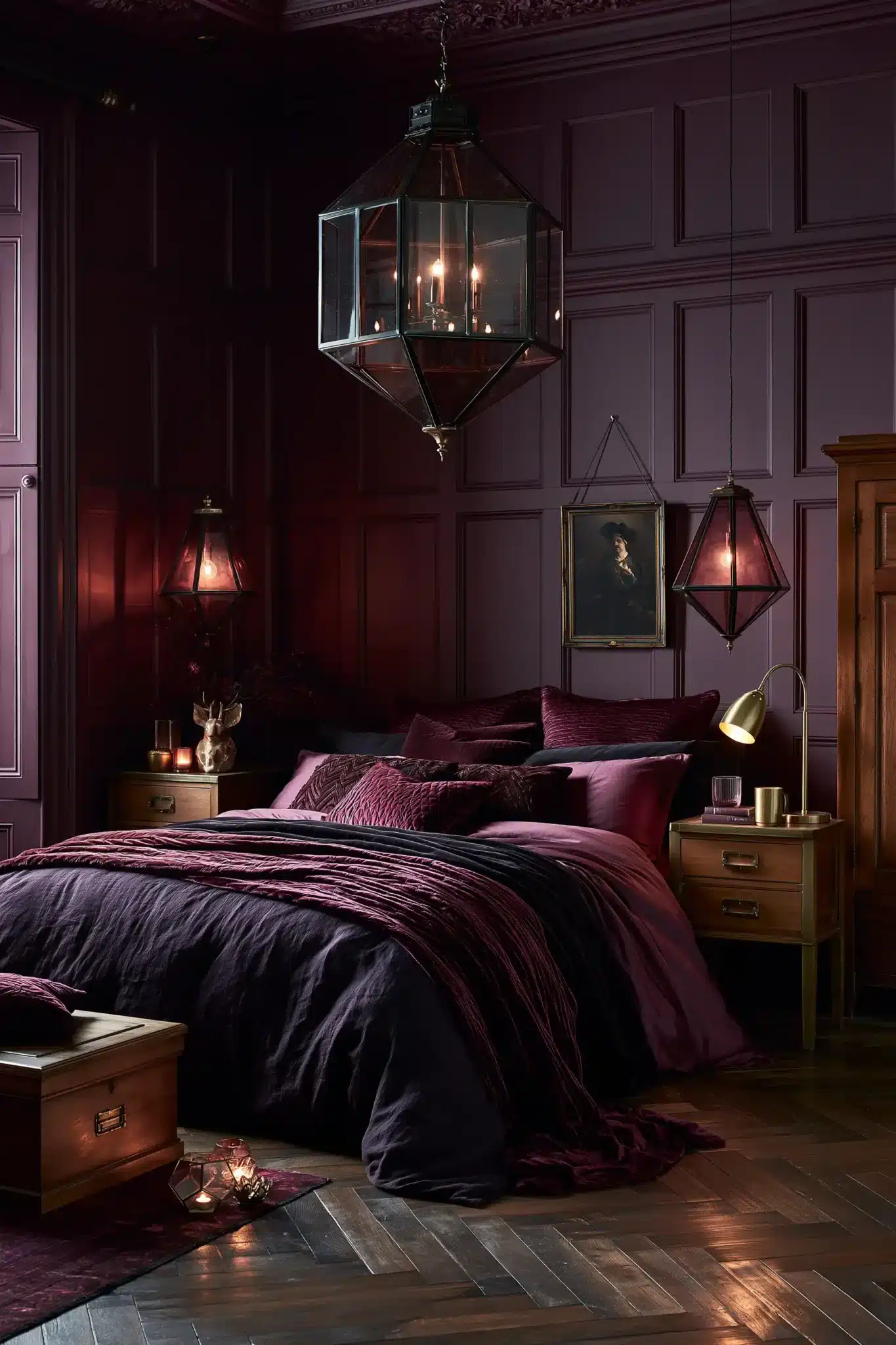 29 Purple Gothic Bedroom Ideas for a Space That Feels Rich, Not Loud purple gothic bedroom