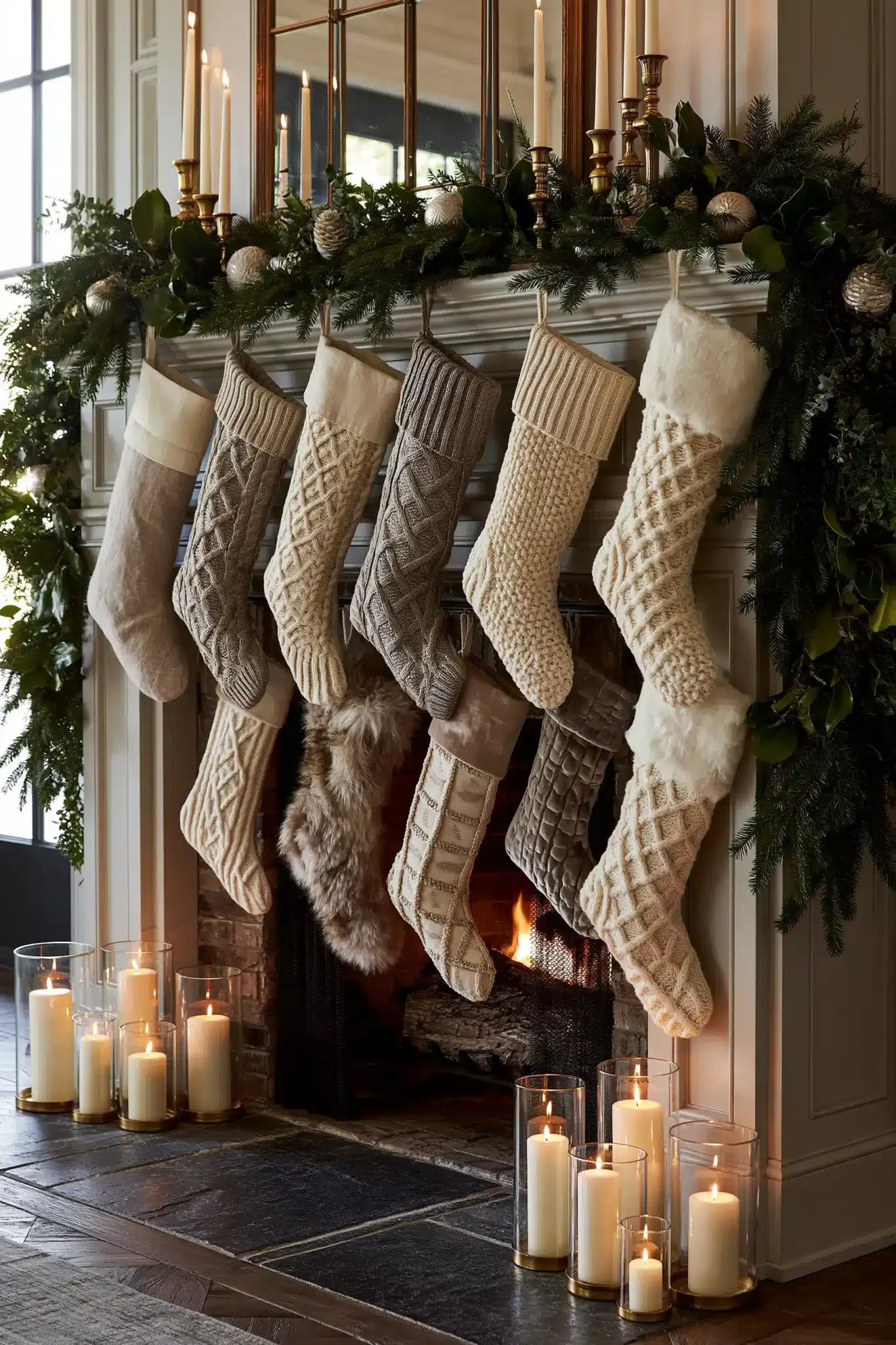 29 Christmas Mantle Decor Ideas for a Hearth That Does Not Compete With the Tree christmas mantle decor