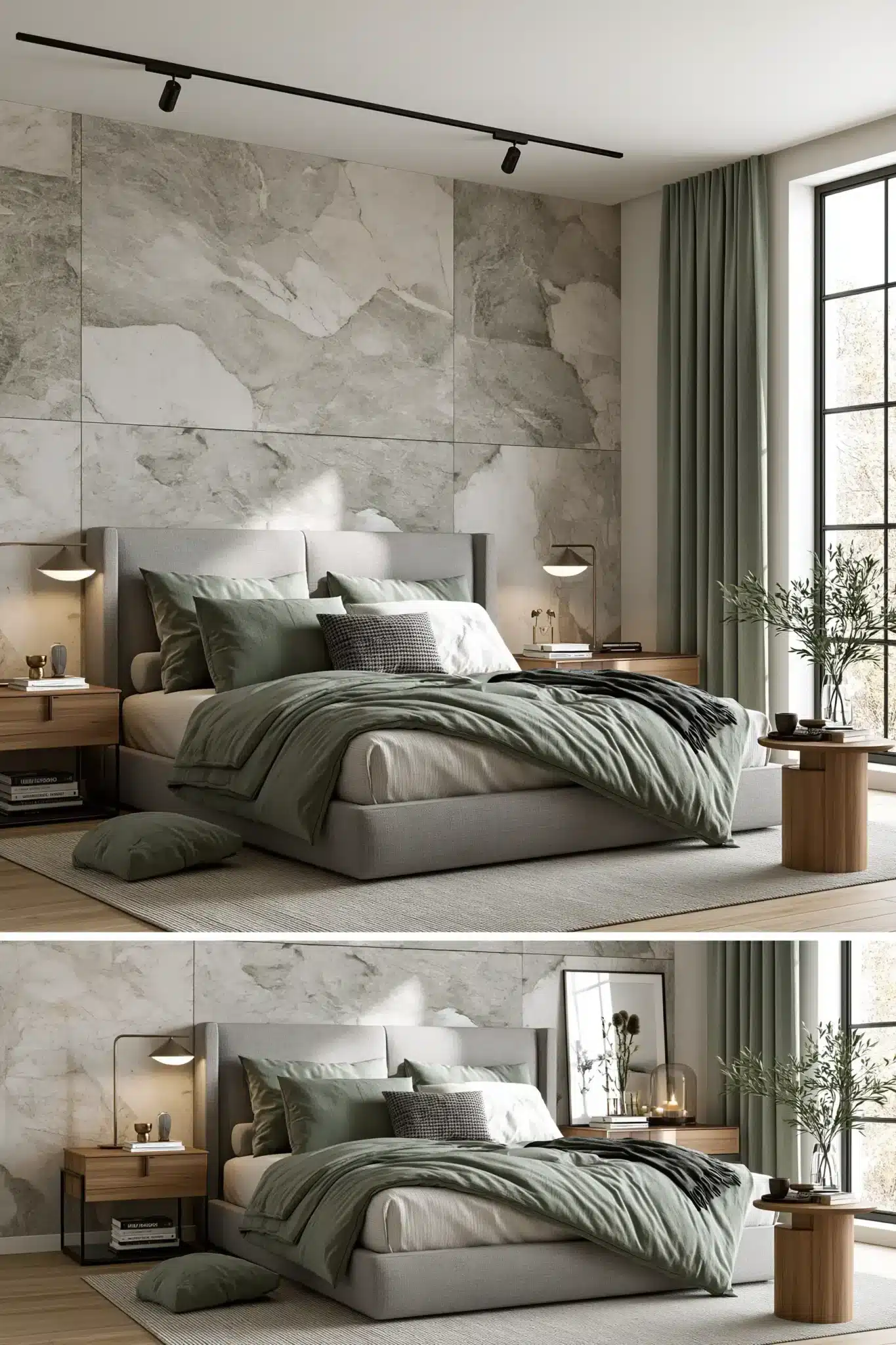 29 Sage Green and Grey Bedroom Ideas for a Space That Stays Soft sage green and grey bedroom