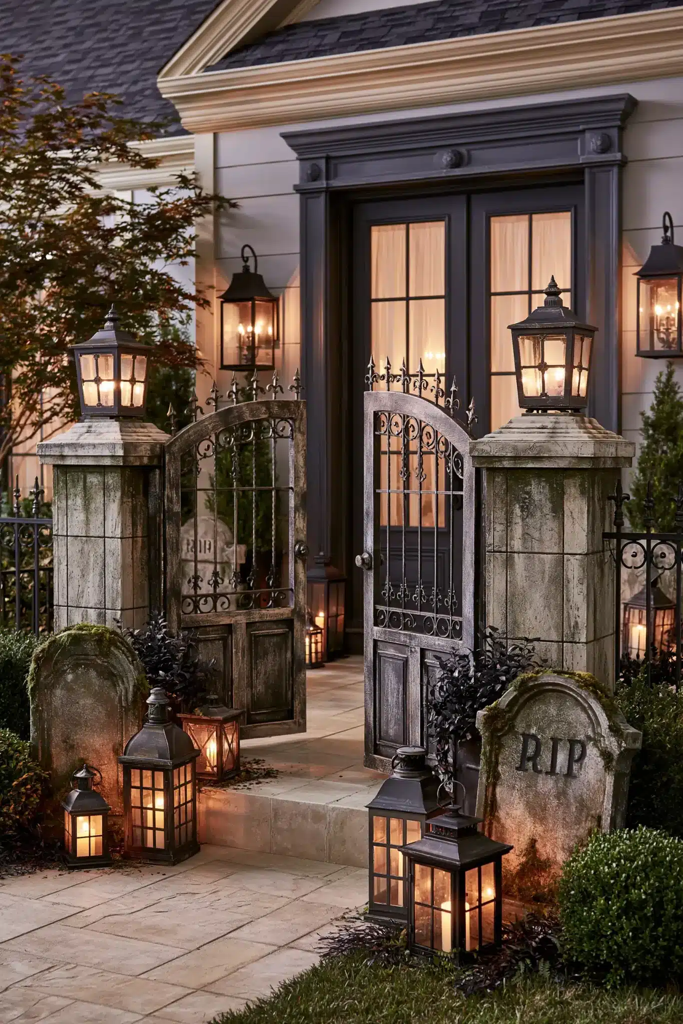 29 Halloween Porch Ideas for an Entry That Welcomes, Not Warns halloween porch ideas