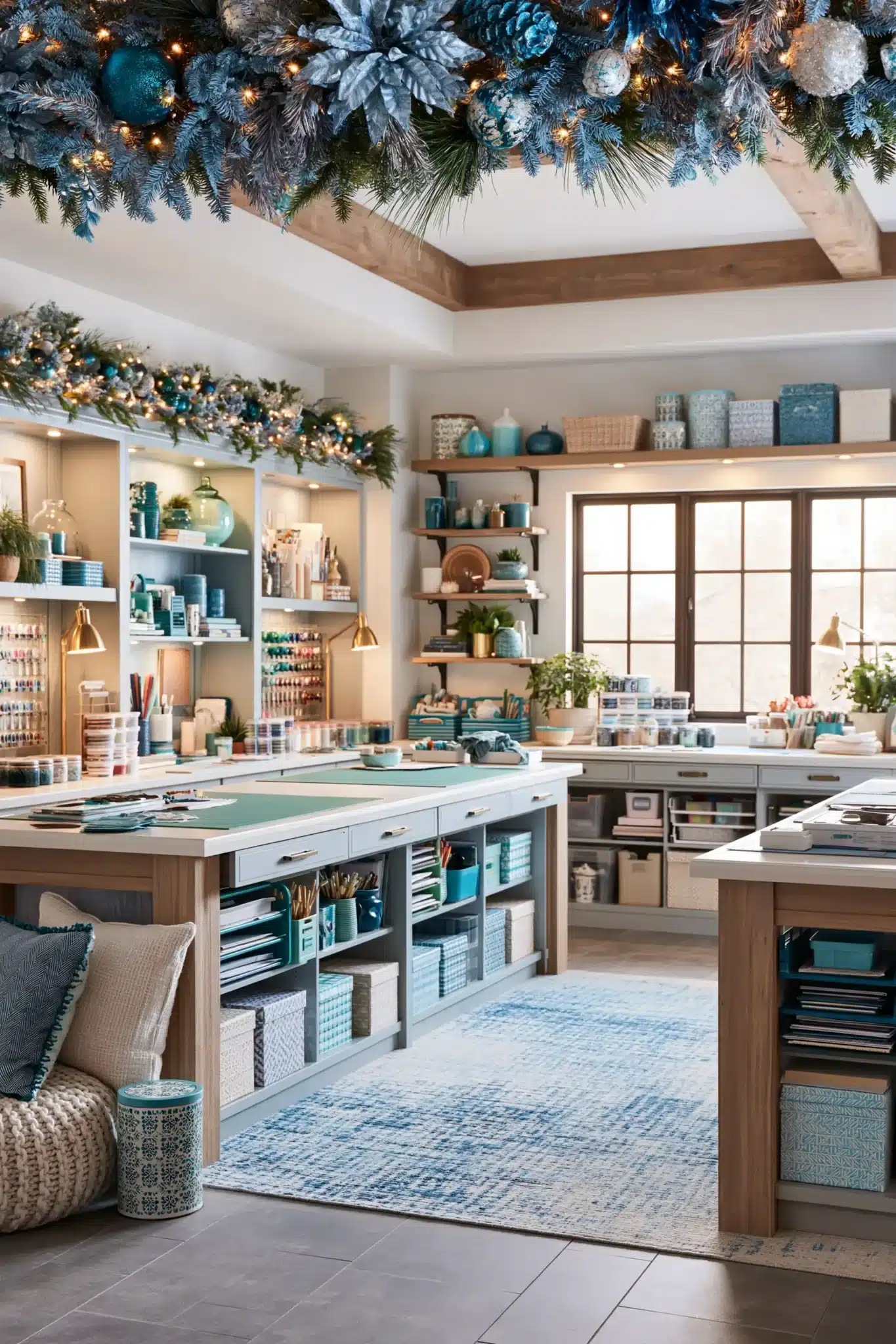 29 Blue Christmas Decor Ideas That Give the Room a Cooler, Calmer Edge blue christmas decor