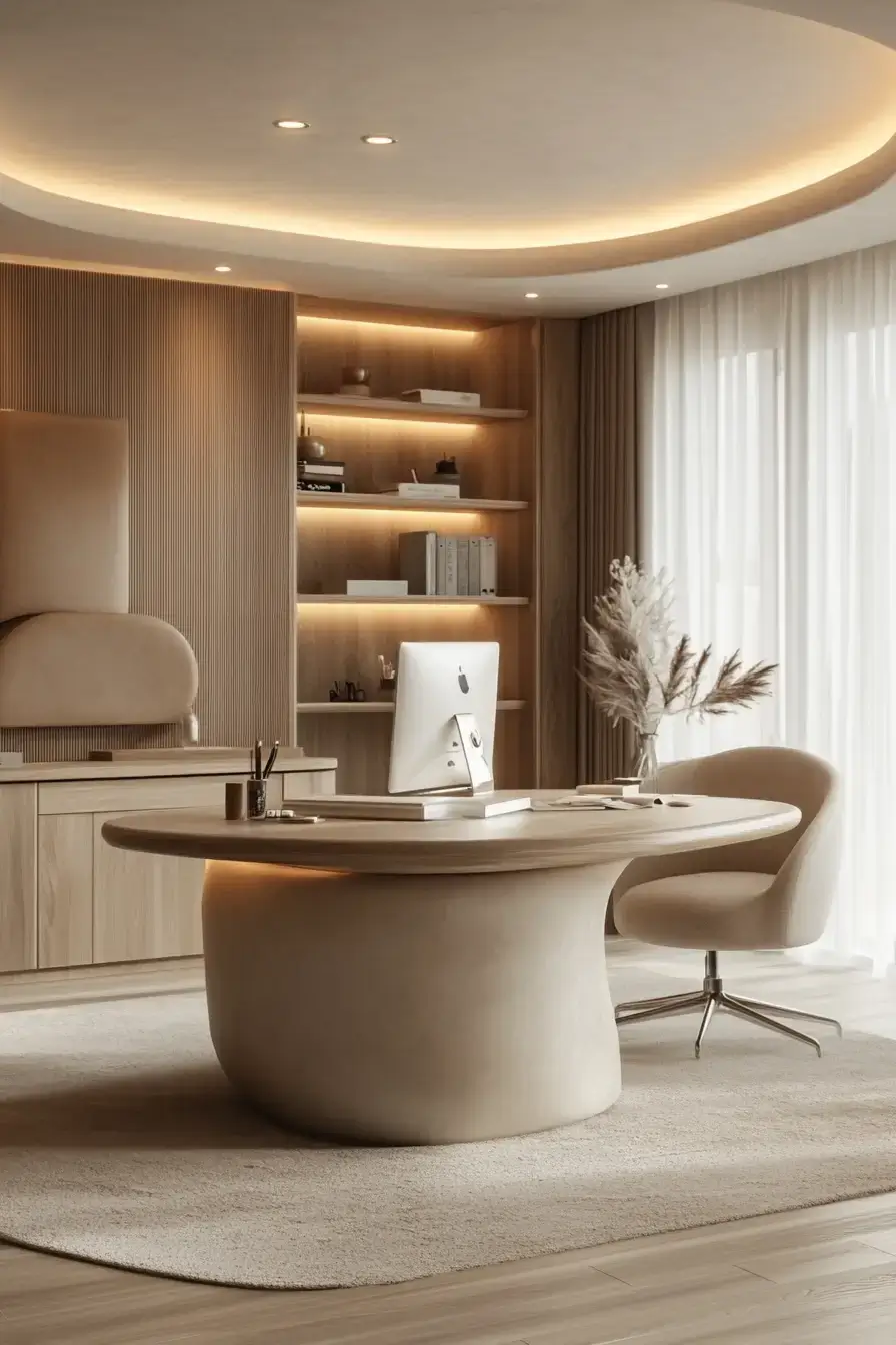 29 Study Desk Decor Ideas with a Cork Board and a Warm Lamp study desk decor