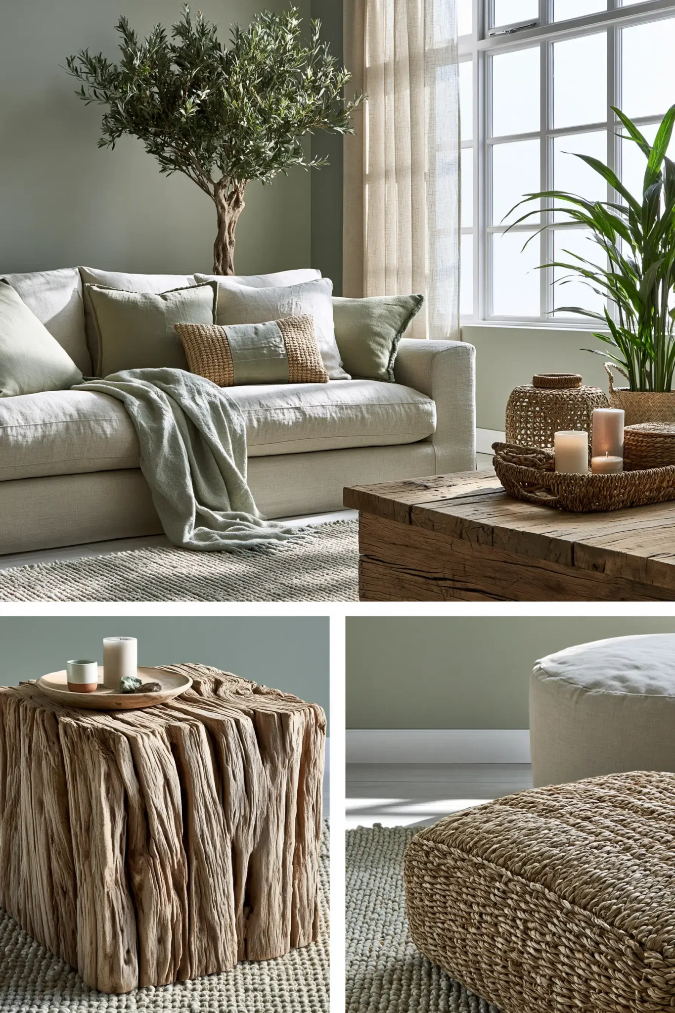 29 Sage Green and Brown Living Room Ideas for a Warm, Earthy Space sage green and brown living room