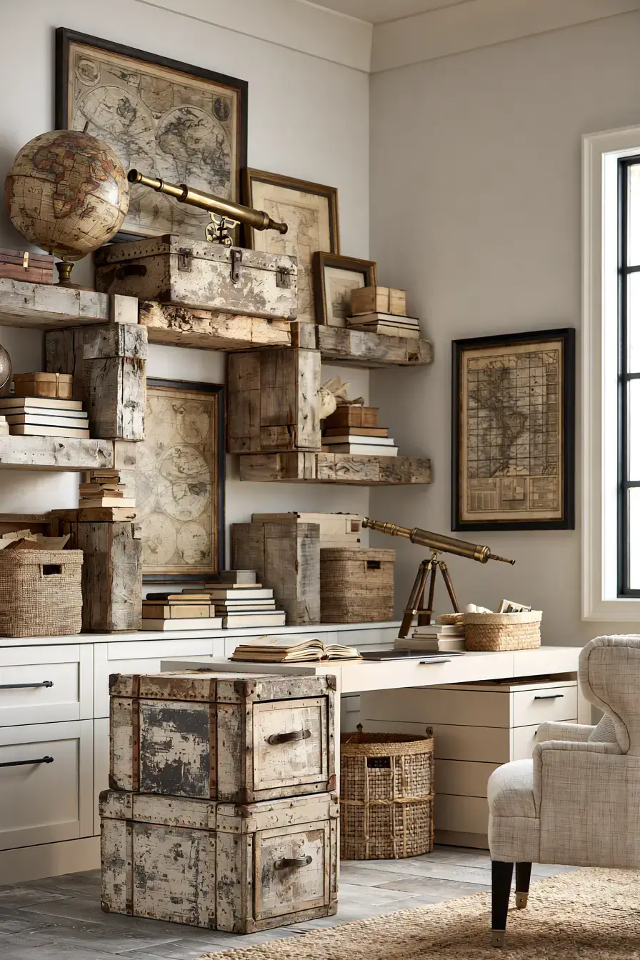 29 Vintage Nautical Decor Ideas with an Old Brass Telescope