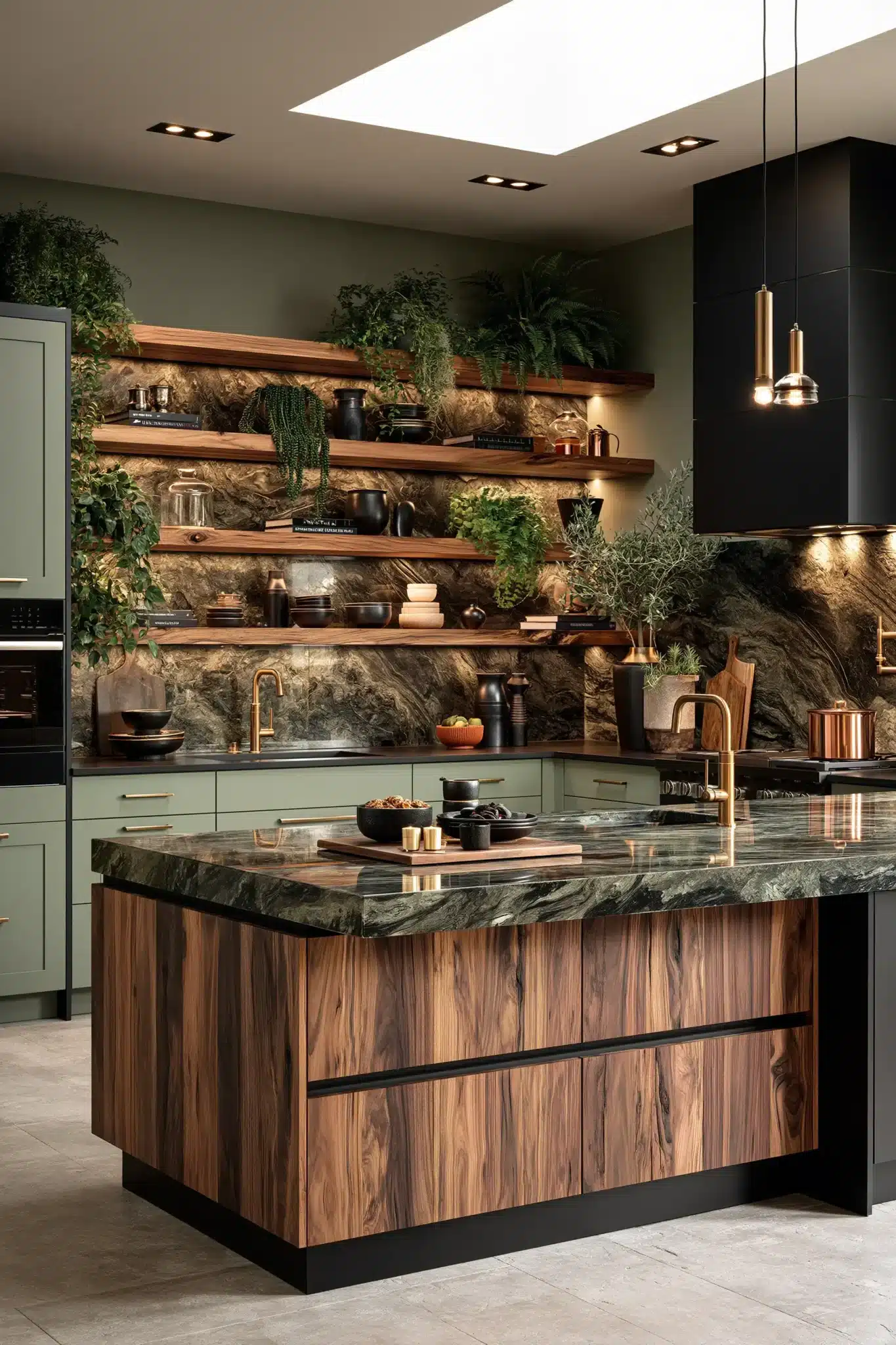 29 Sage Green and Black Kitchen Ideas for a Cook Space With a Little Bite sage green and black kitchen