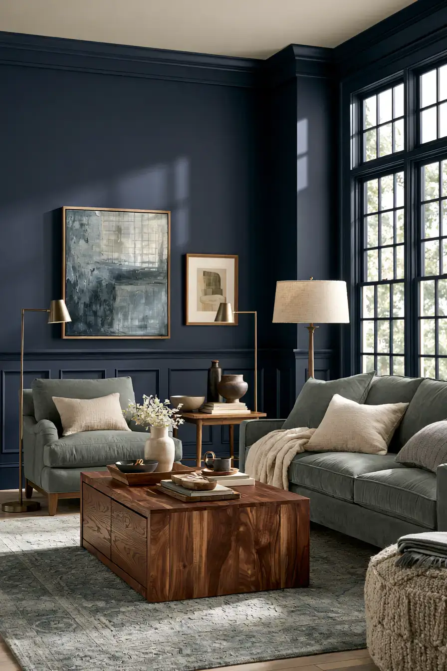 29 Navy and Sage Living Room Ideas with a Sage Sofa 29 Navy and Sage Living Room Ideas with a Sage Sofa