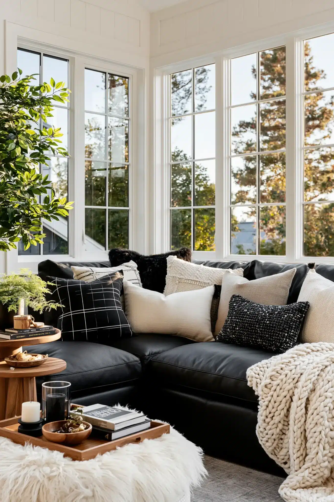 29 Black and White Living Room Decor Ideas for a Space With Real Contrast black and white living room decor