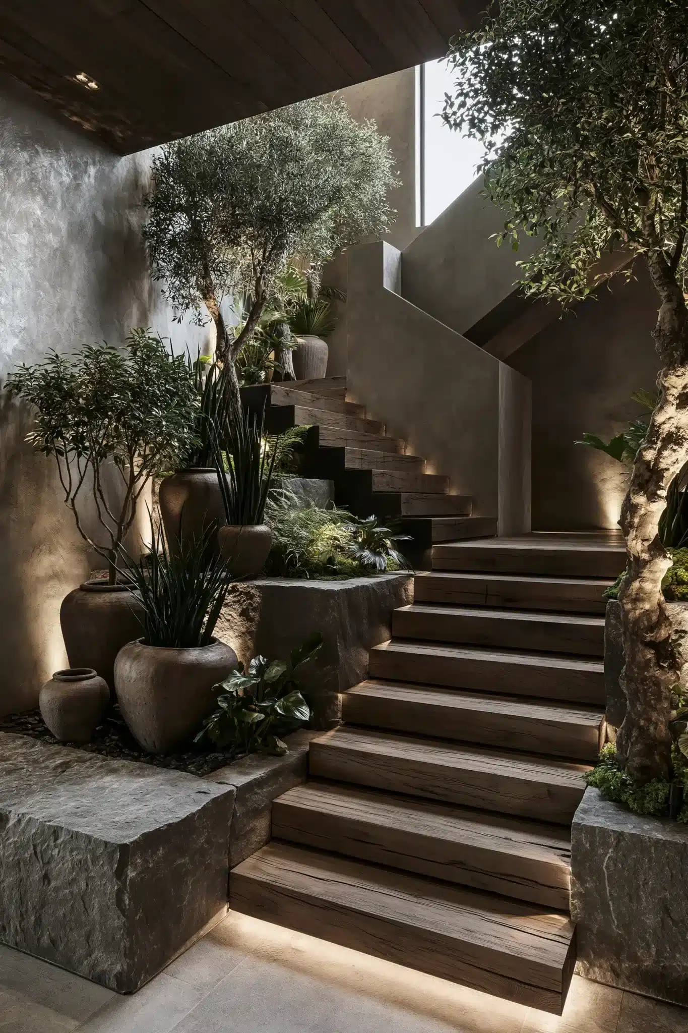 29 Indoor Staircase Gardens Ideas for Green That Follows You Upstairs indoor staircase gardens