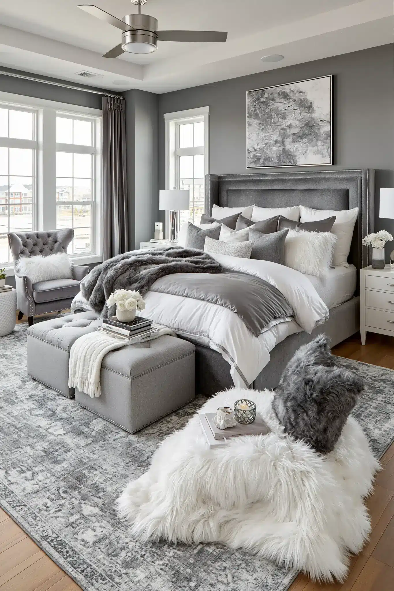 29 Grey and White Bedroom Ideas for a Space That Stays Timeless grey and white bedroom ideas