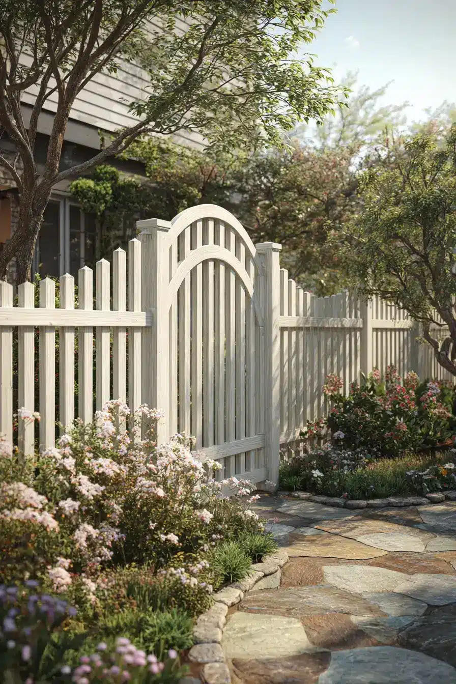 29 Yard Fence Decor Ideas with a Hanging Planter Row