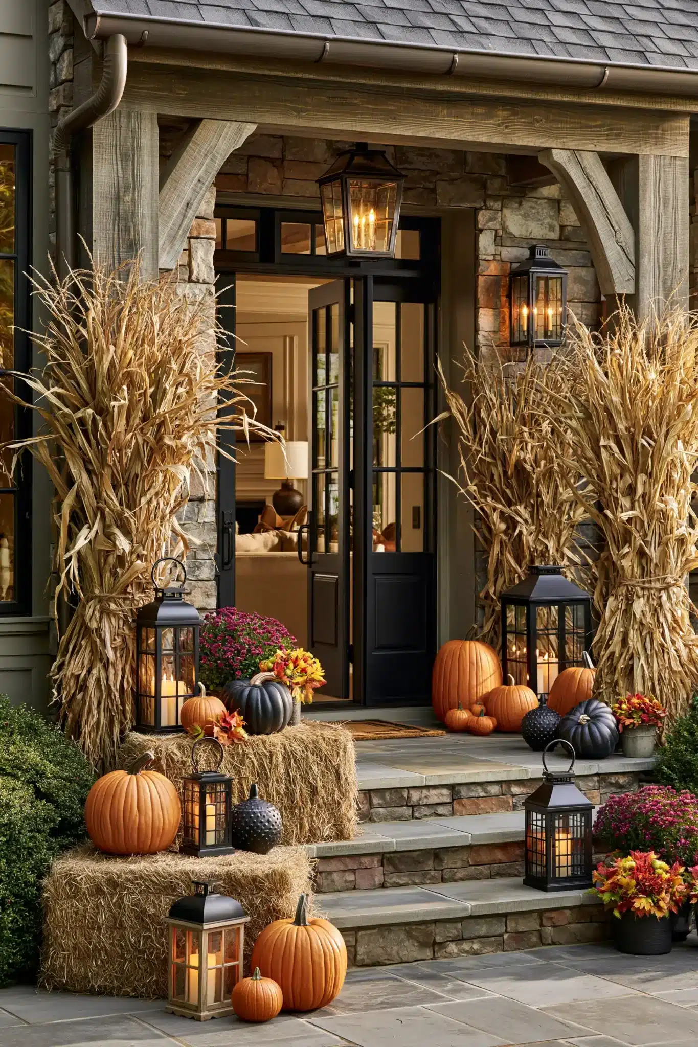 29 Outdoor Halloween Decor Ideas That Greet Trick-or-Treaters With Character outdoor halloween decor