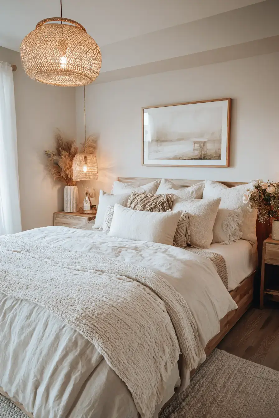 29 Boho Bedroom Lighting Ideas with a Rattan Pendant 29 Boho Bedroom Lighting Ideas with a Rattan Pendant