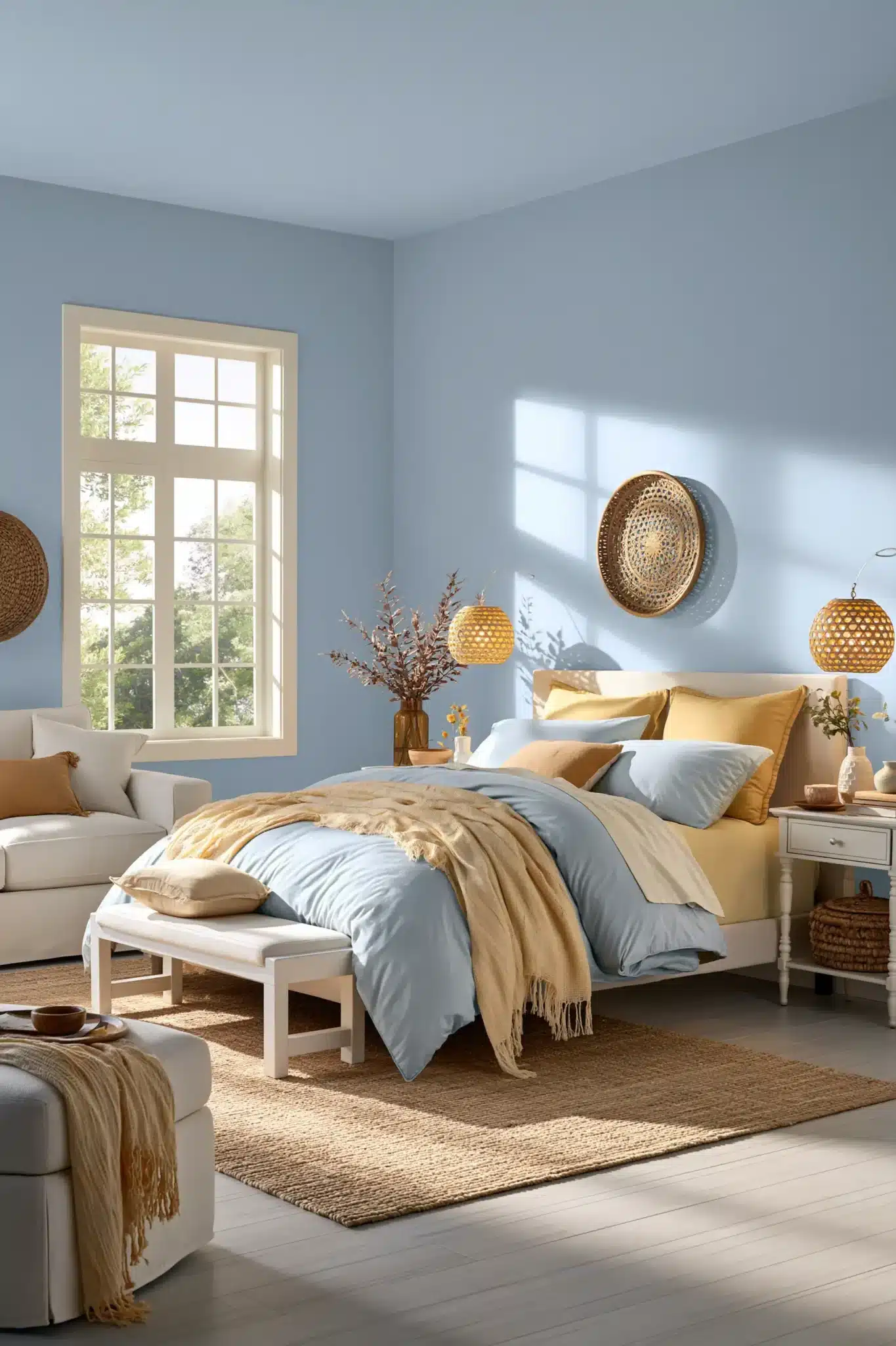 29 Light Blue and Yellow Bedroom Ideas for a Room That Wakes Up Early light blue and yellow bedroom
