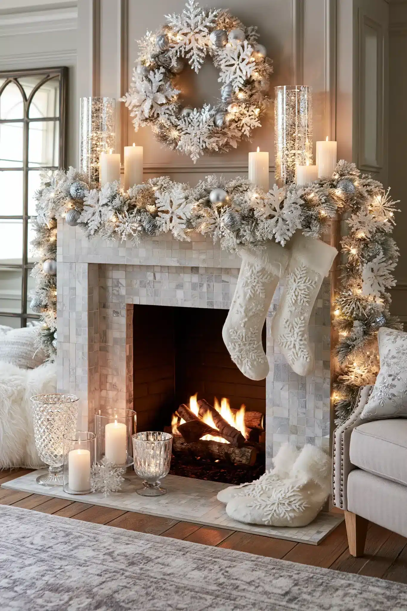 29 Christmas Fireplace Decor Ideas That Let the Fire Stay the Star christmas fireplace decor ideas
