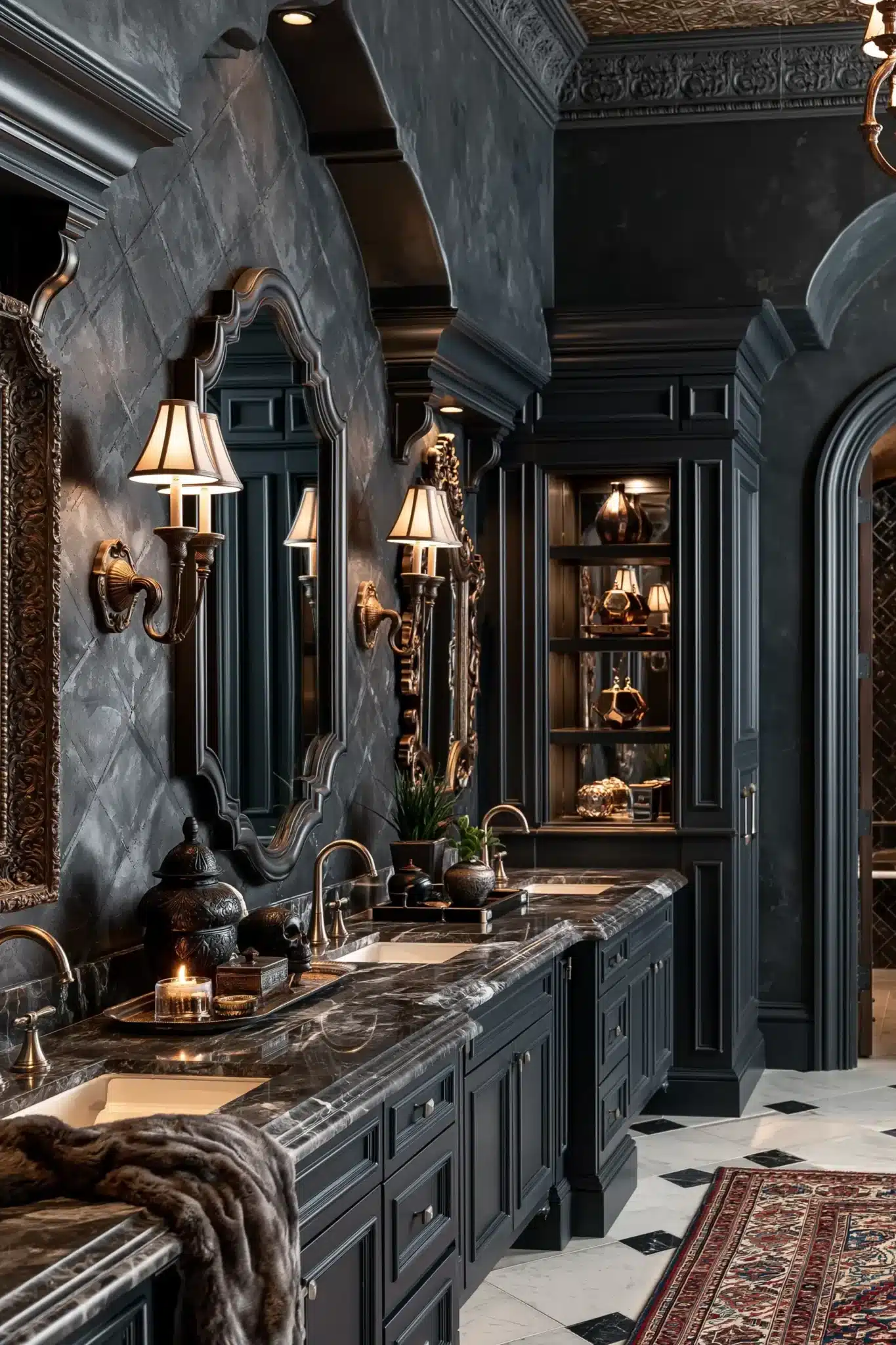 29 Gothic Bathroom Ideas for a Room With Real Atmosphere gothic bathroom