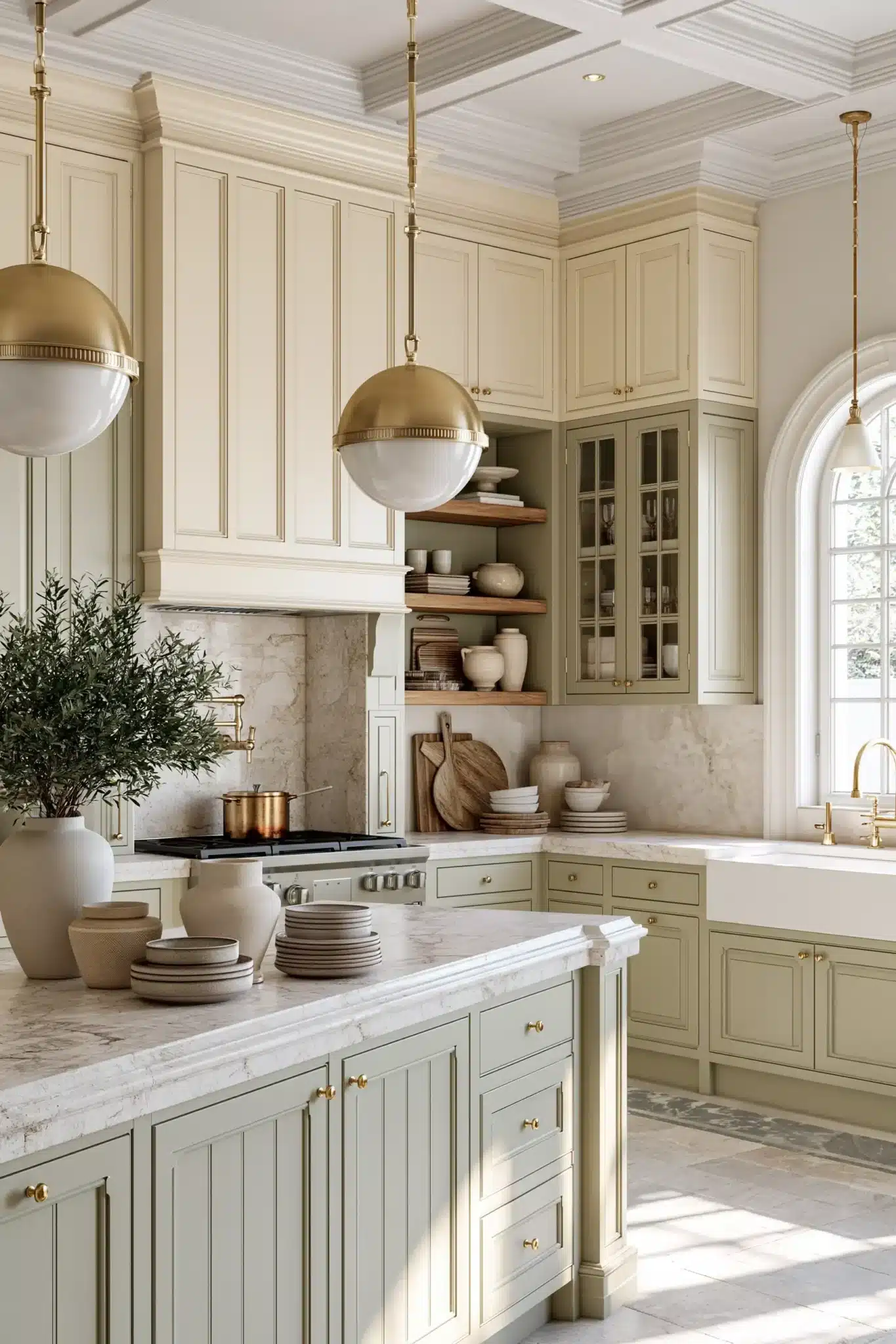 29 Sage Green and Cream Kitchen Ideas for a Room That Feels Like Home sage green and cream kitchen