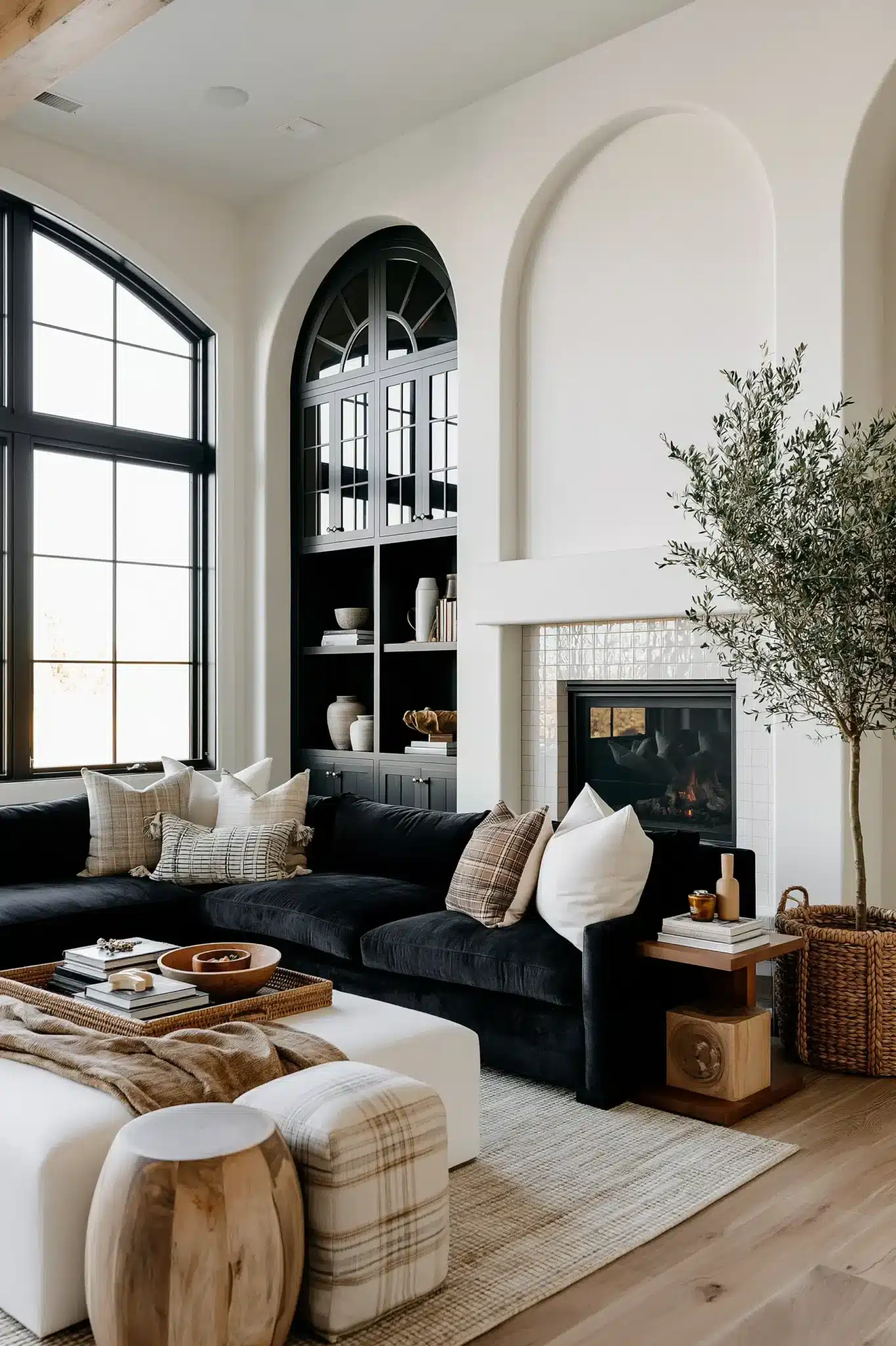 29 Black and White Living Room Decor Ideas for a Space With Real Contrast black and white living room decor