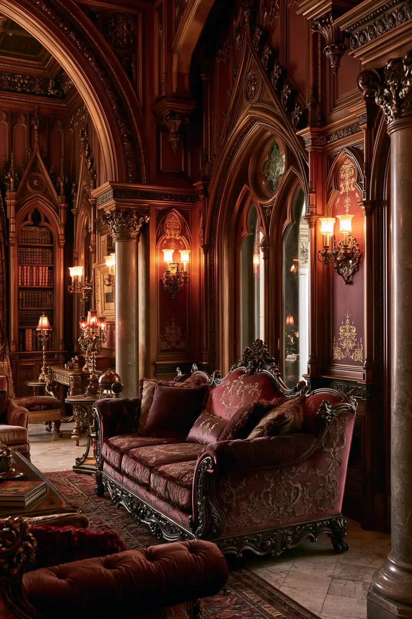 29 Victorian Gothic Decor Ideas for a Study With Pattern and Depth victorian gothic decor