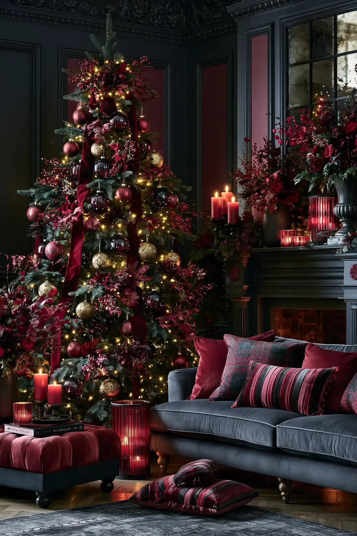 29 Moody Christmas Decor Ideas That Turn Long Evenings Into the Point moody christmas decor