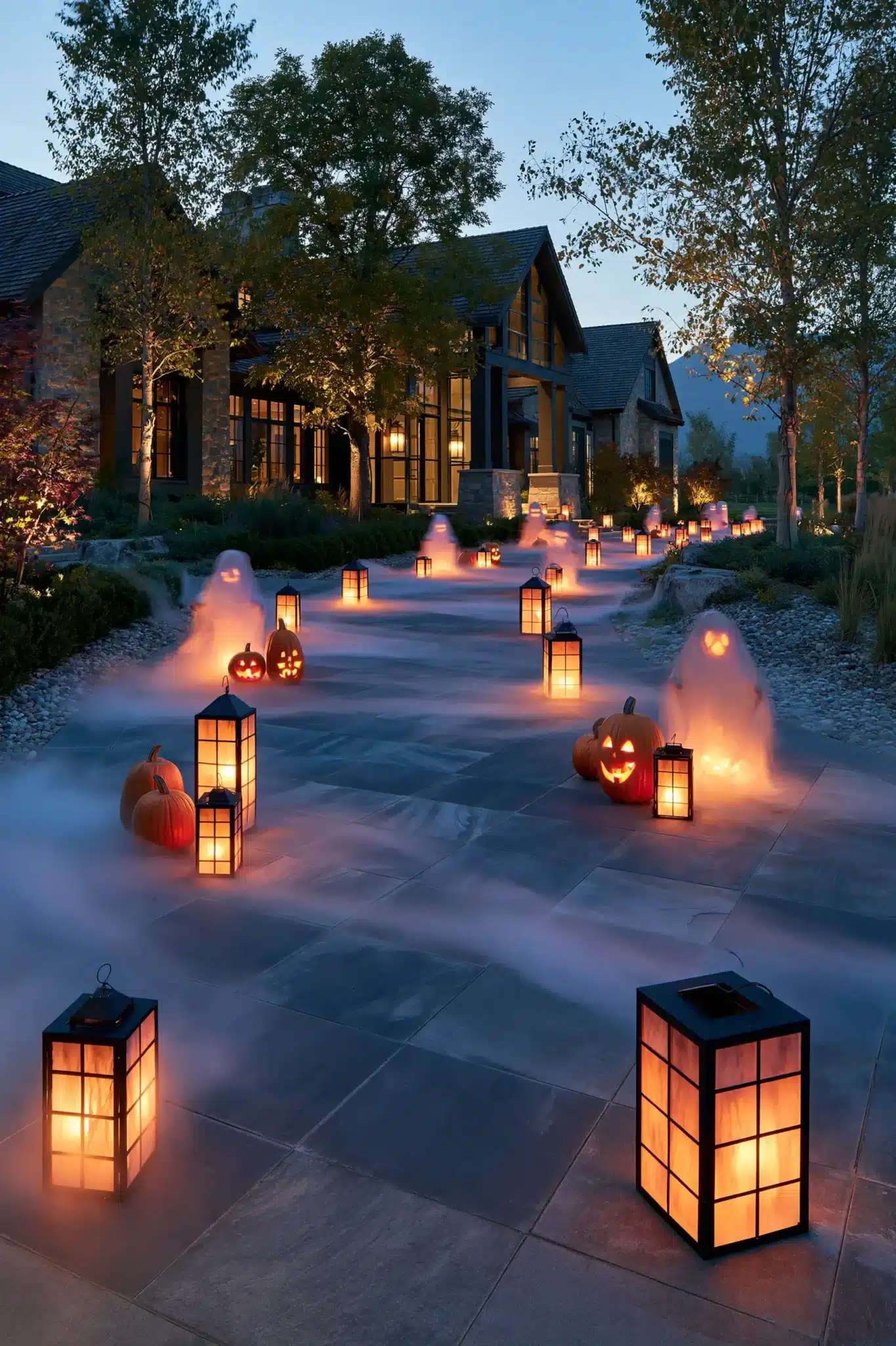 29 Outdoor Halloween Decor Ideas That Greet Trick-or-Treaters With Character outdoor halloween decor